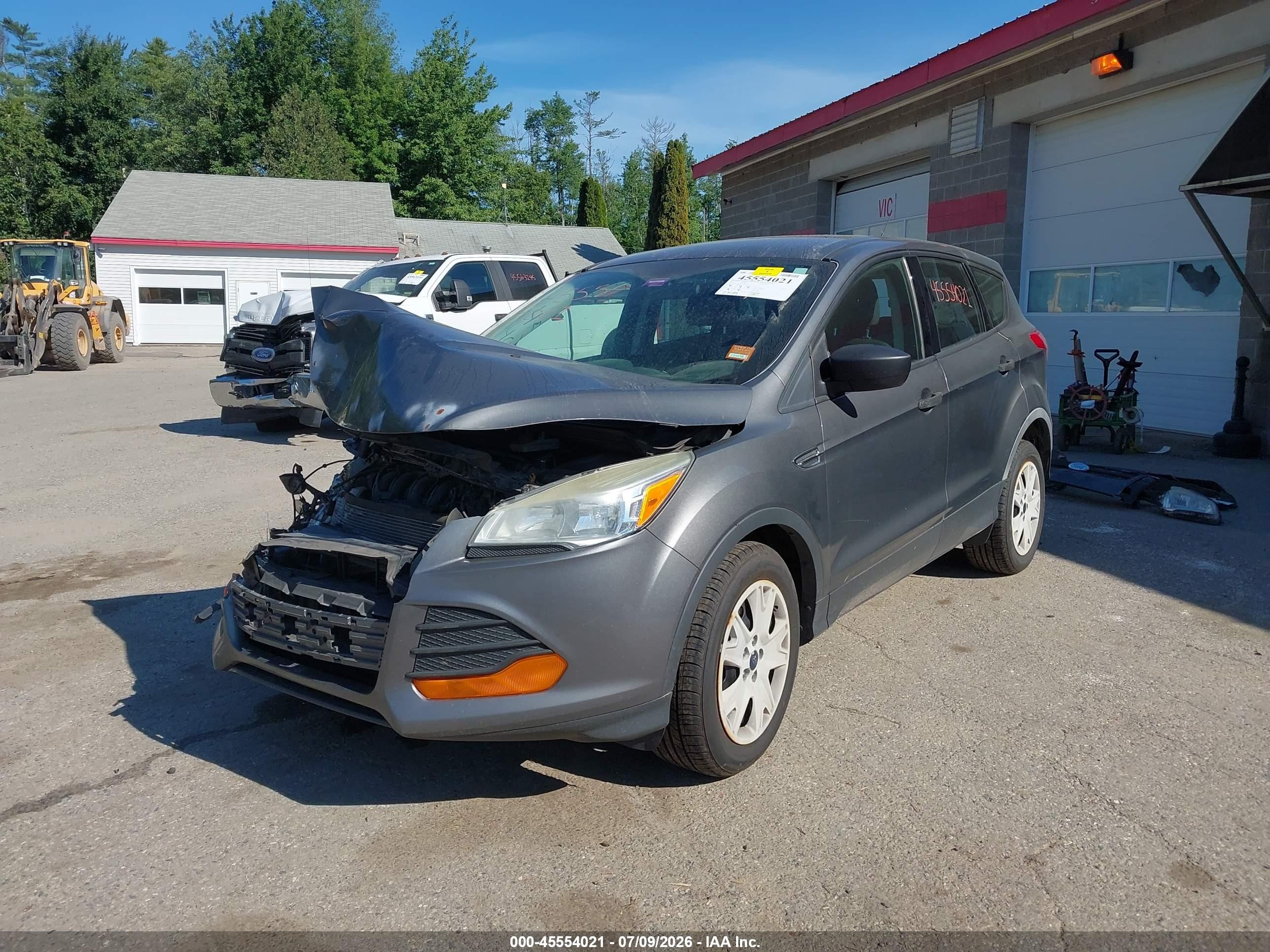 2014 Ford Escape S Gray vin: 1FMCU0F74EUC40685