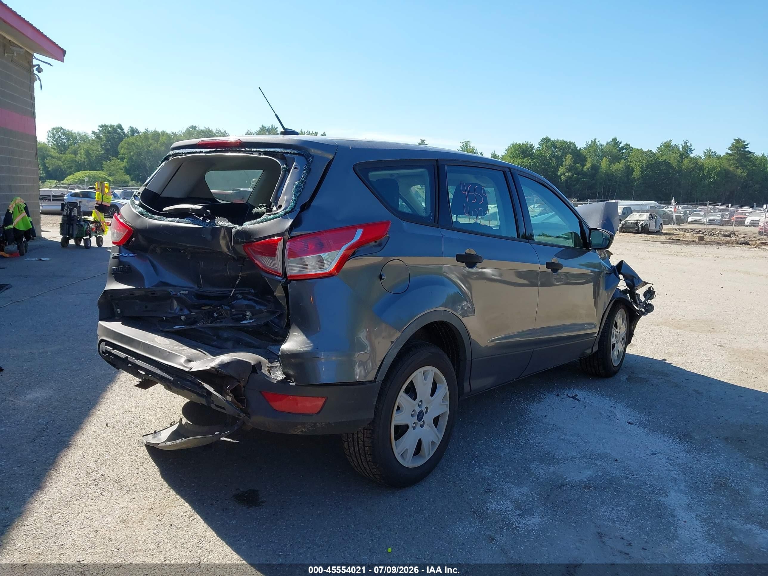 2014 Ford Escape S Gray vin: 1FMCU0F74EUC40685