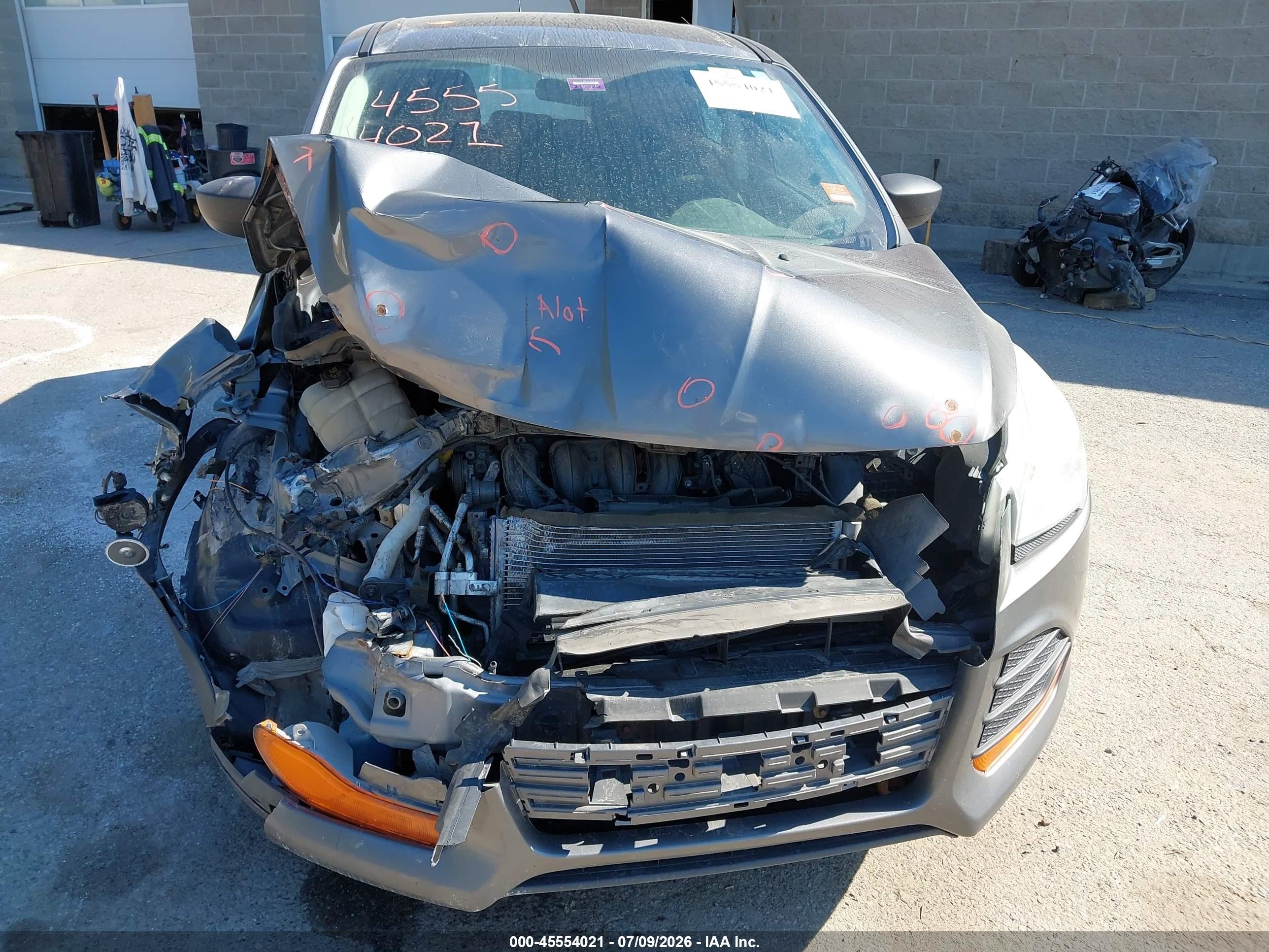 2014 Ford Escape S Gray vin: 1FMCU0F74EUC40685