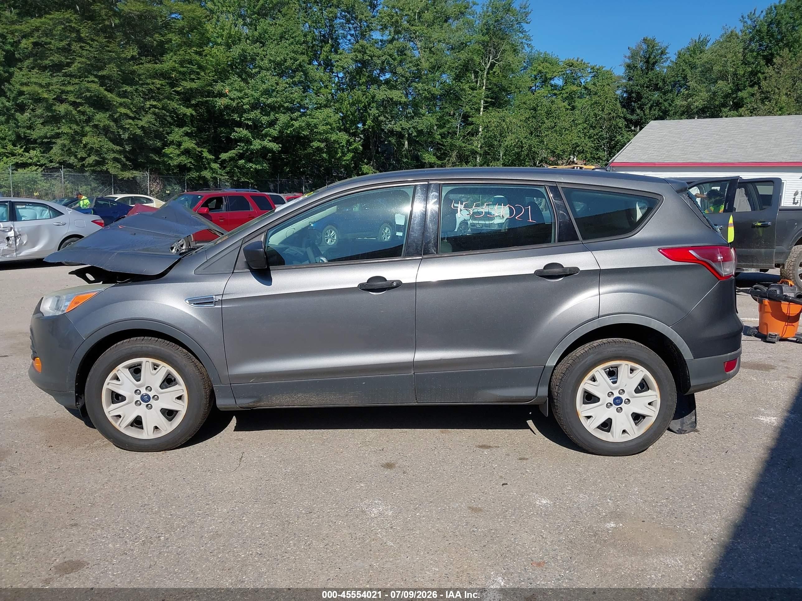2014 Ford Escape S Gray vin: 1FMCU0F74EUC40685
