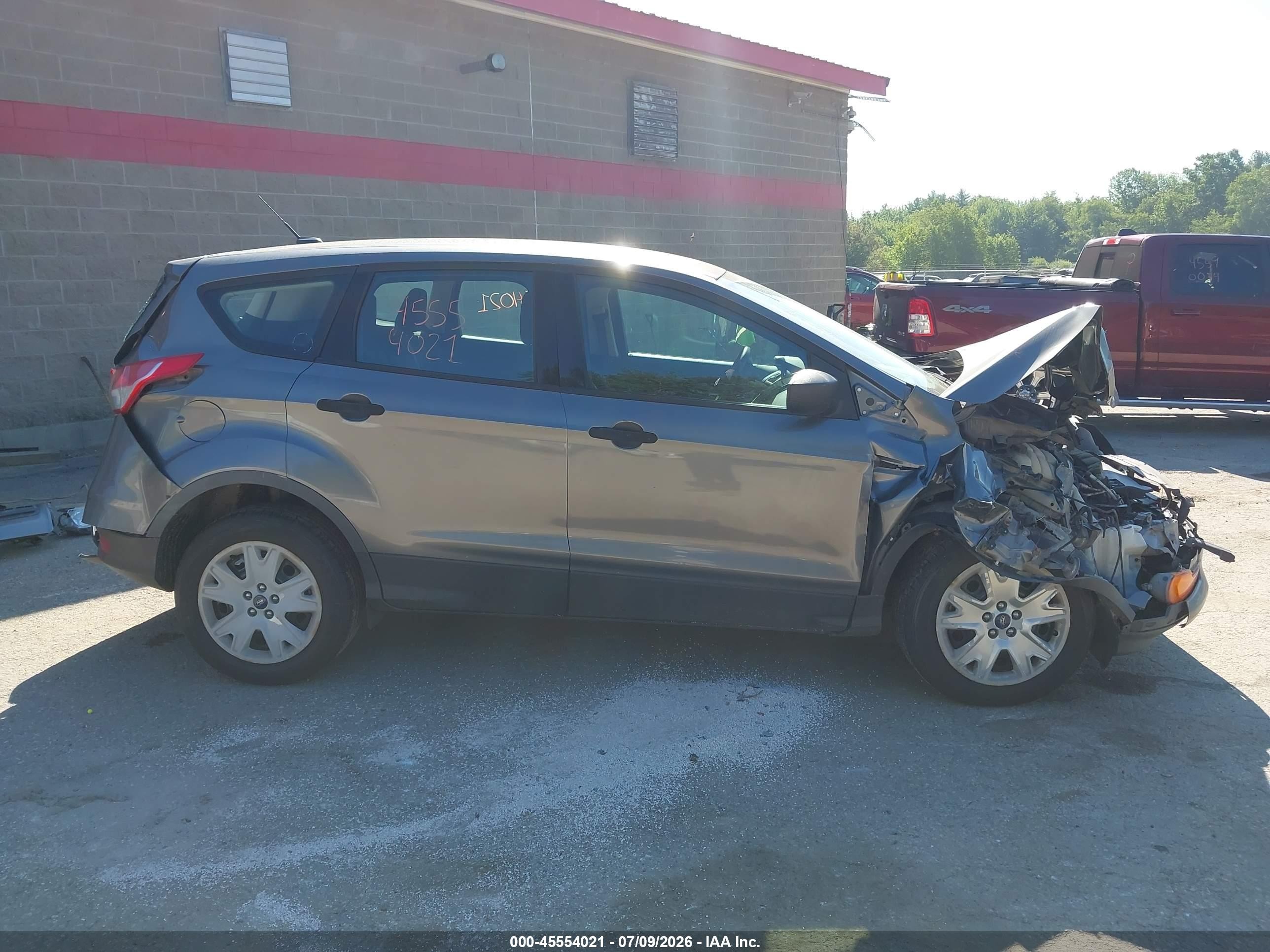 2014 Ford Escape S Gray vin: 1FMCU0F74EUC40685