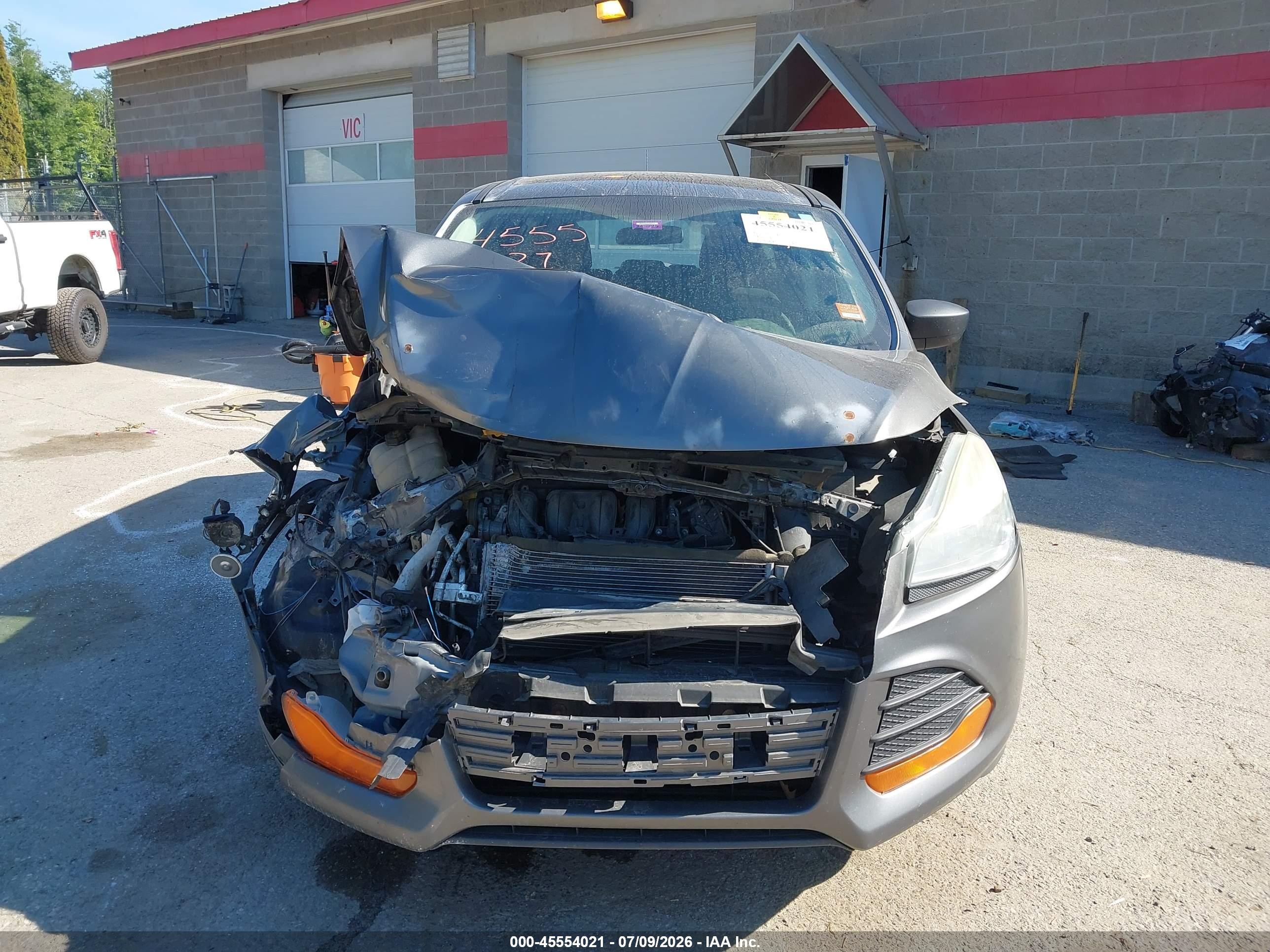 2014 Ford Escape S Gray vin: 1FMCU0F74EUC40685
