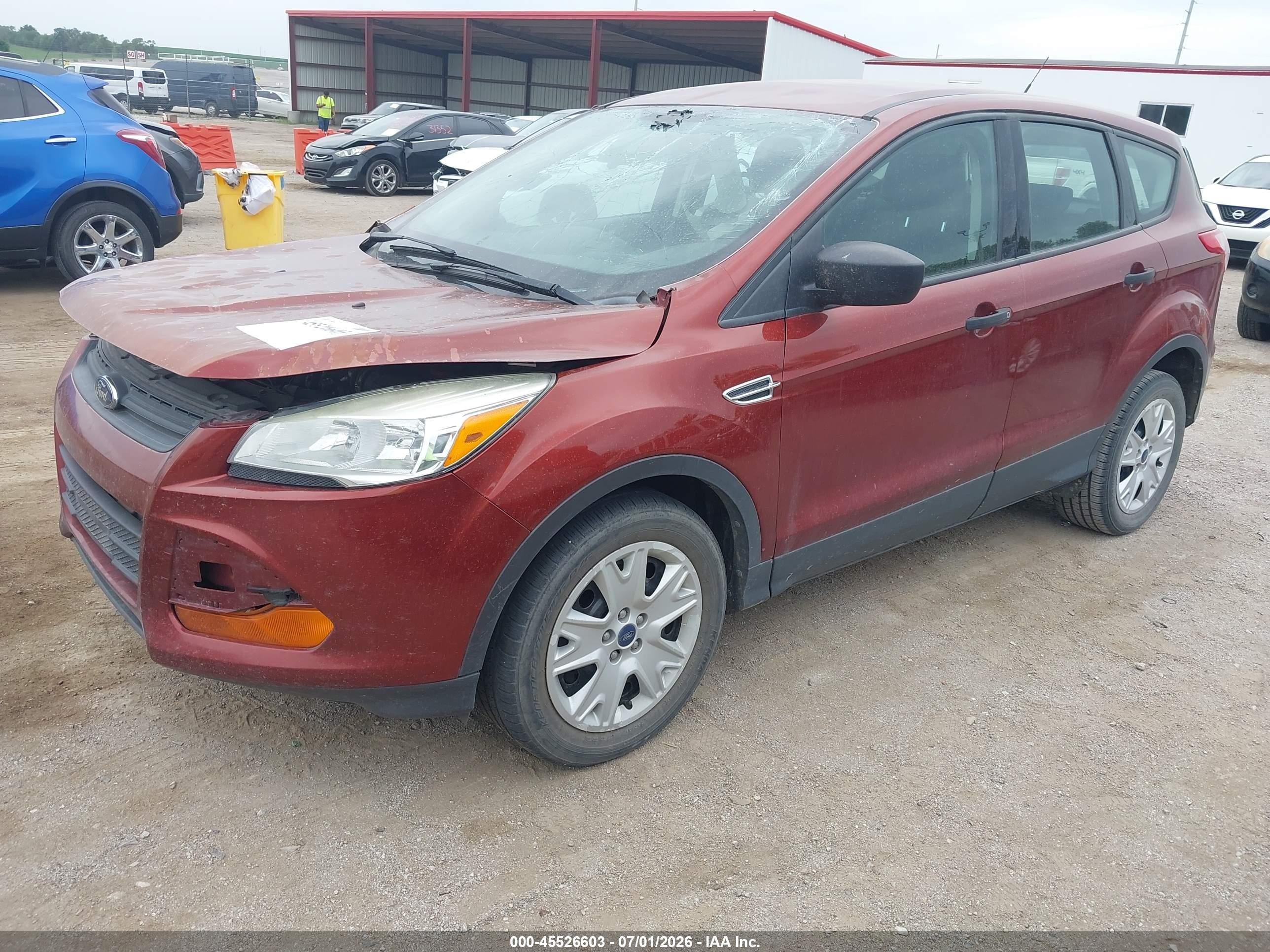 2014 Ford Escape S Оранжевый vin: 1FMCU0F74EUD17183