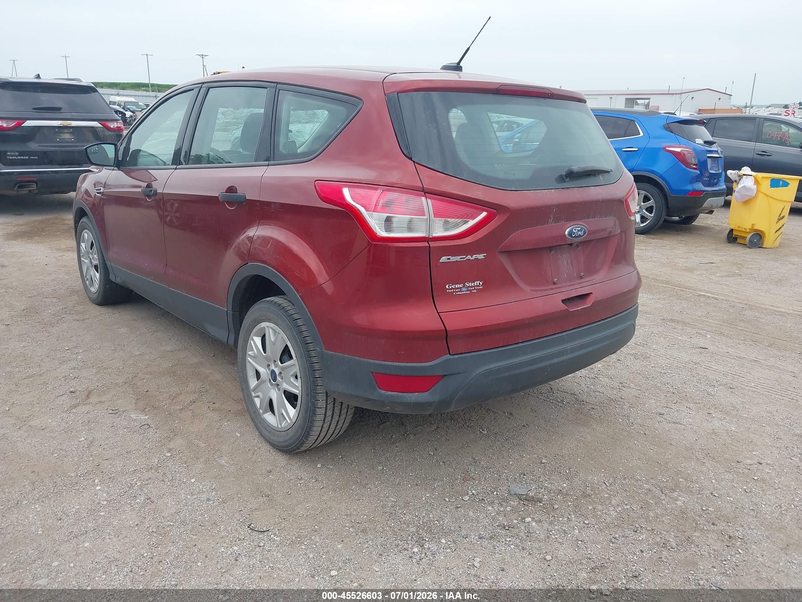 2014 Ford Escape S Оранжевый vin: 1FMCU0F74EUD17183