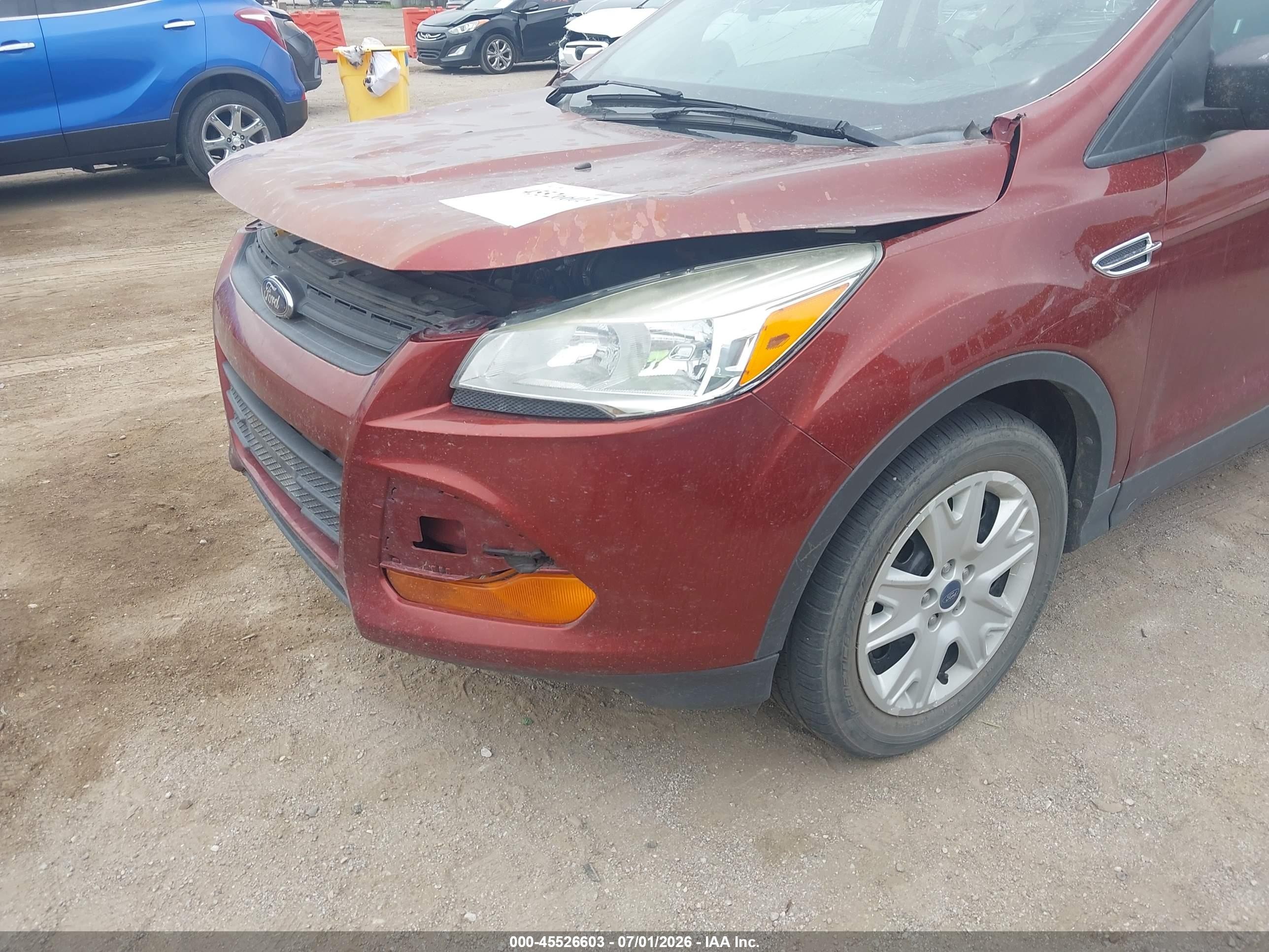 2014 Ford Escape S Оранжевый vin: 1FMCU0F74EUD17183