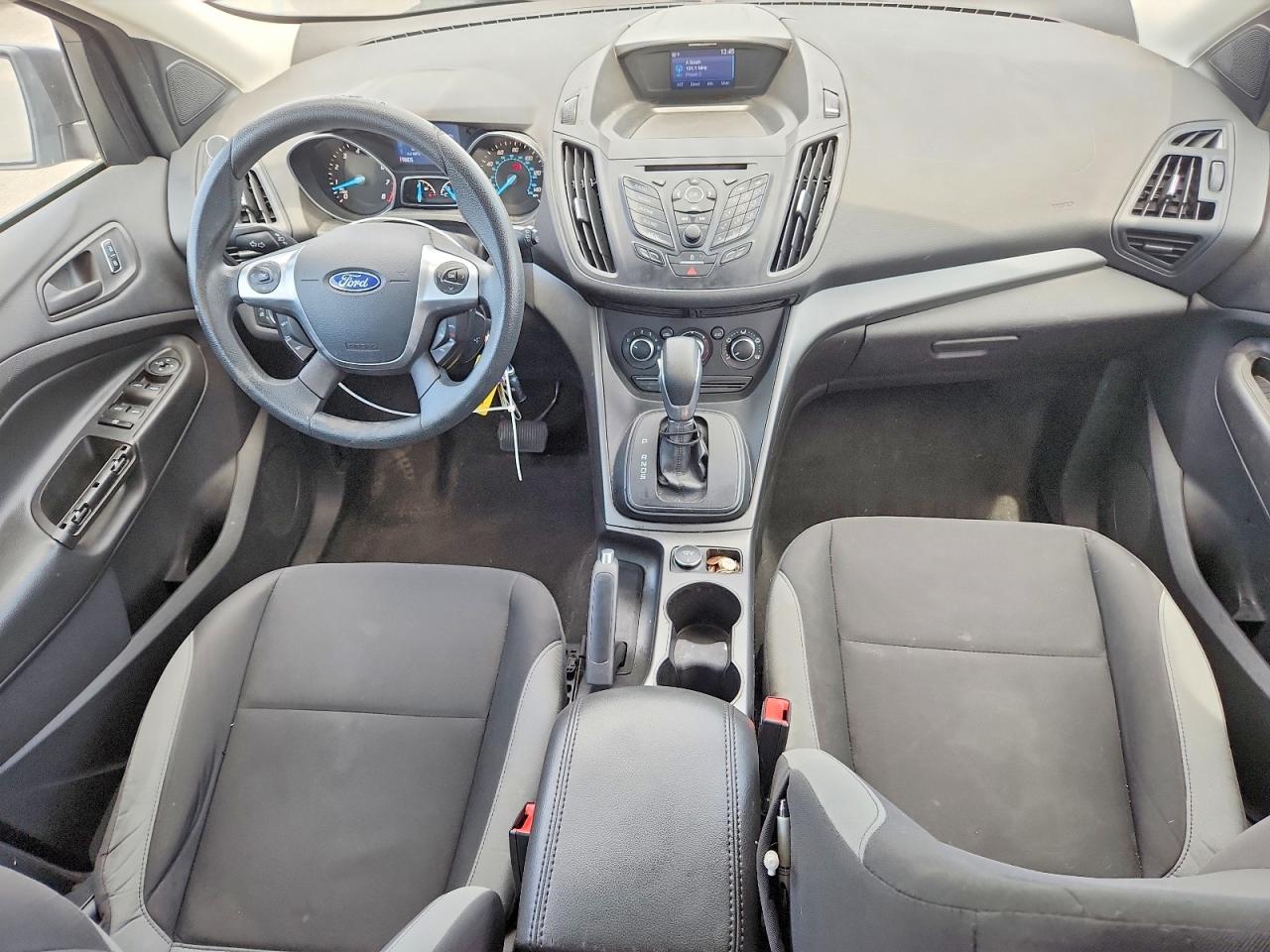 2014 Ford Escape S White vin: 1FMCU0F74EUD25087