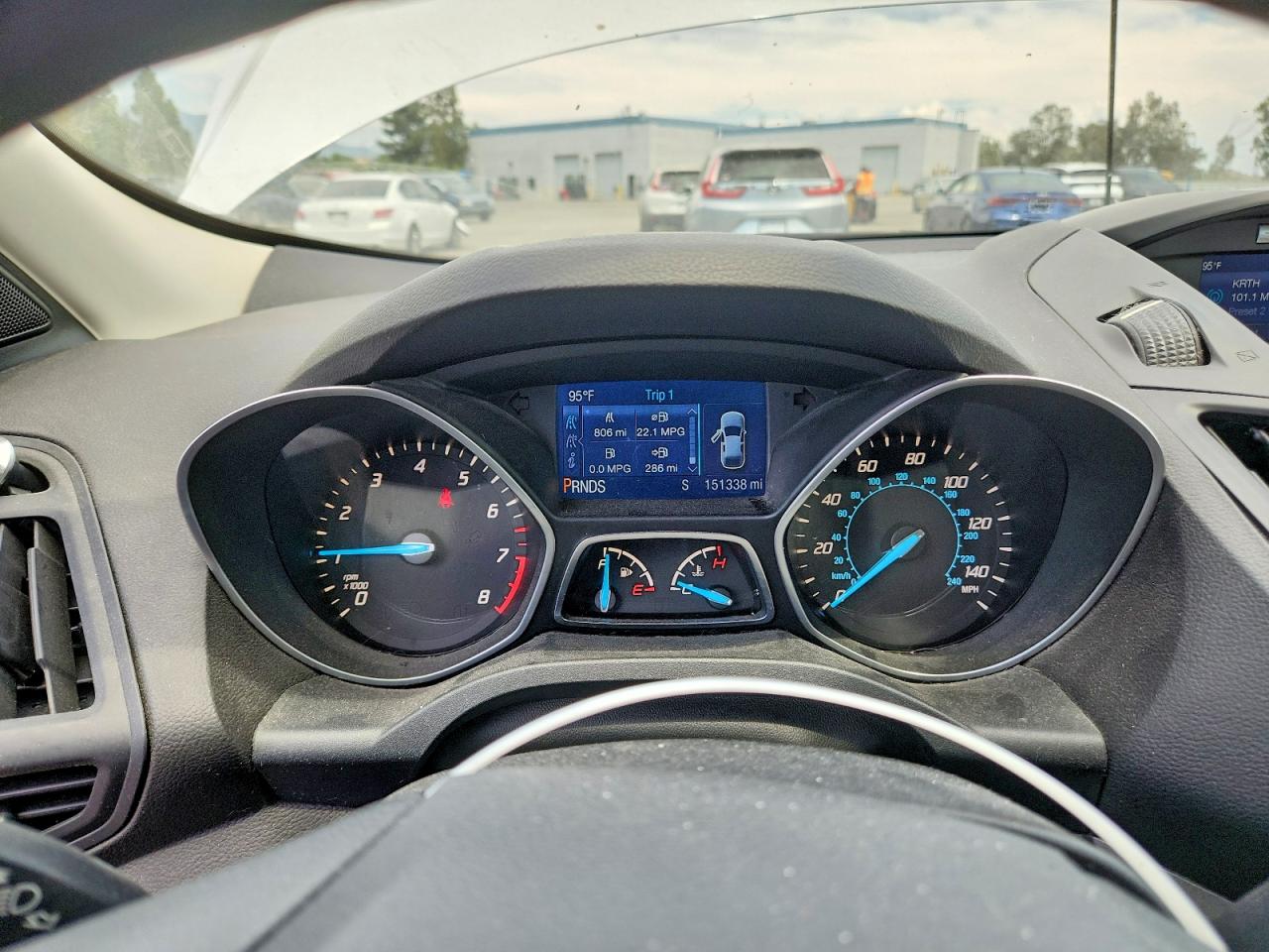 2014 Ford Escape S White vin: 1FMCU0F74EUD25087