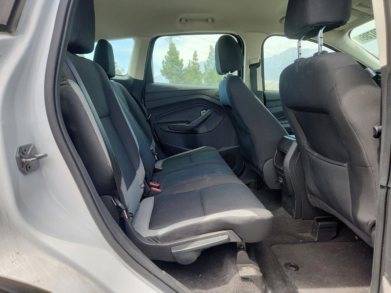 2014 Ford Escape S White vin: 1FMCU0F74EUD25087
