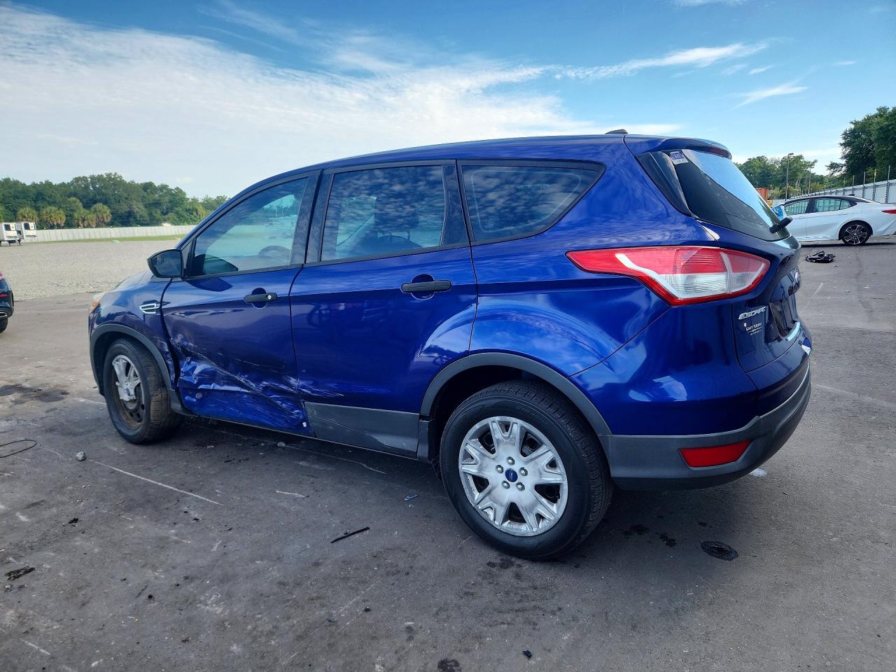 2014 Ford Escape S Blue vin: 1FMCU0F74EUD29592