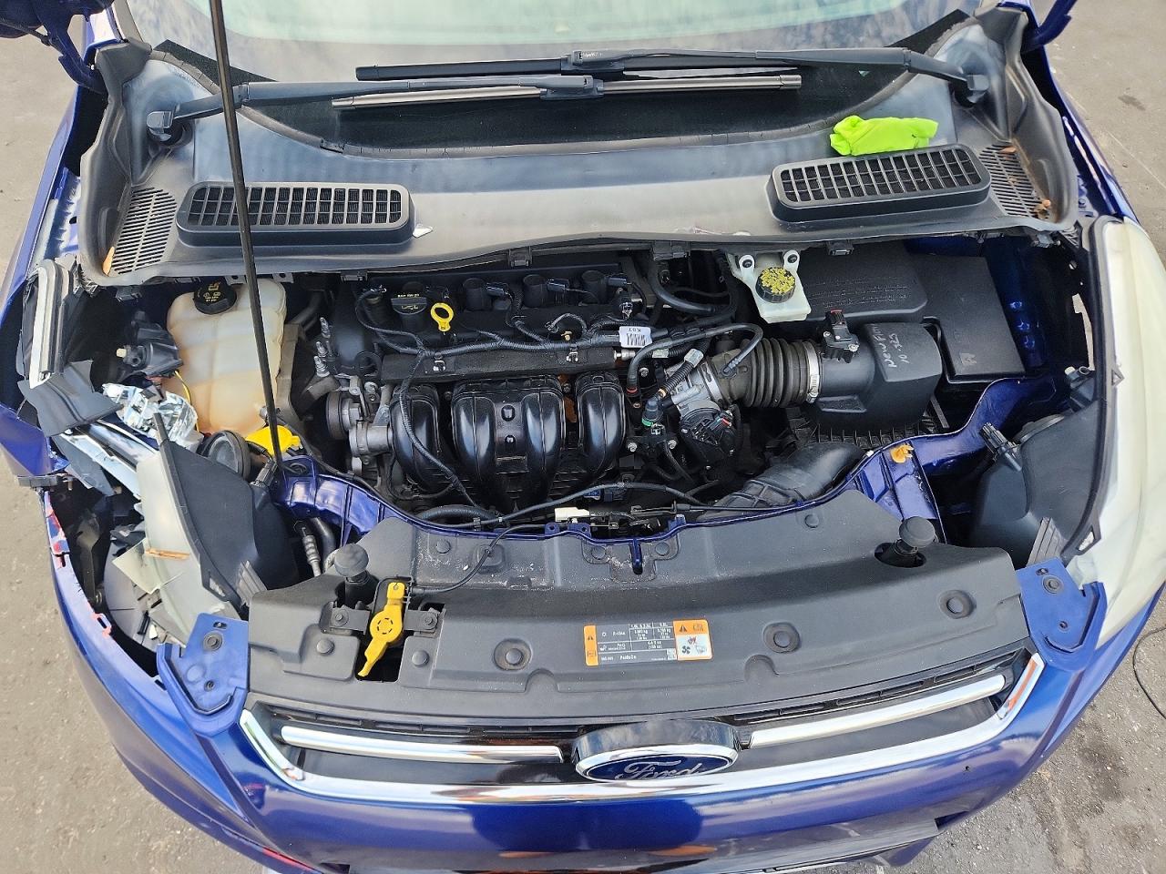 2014 Ford Escape S Blue vin: 1FMCU0F74EUD29592