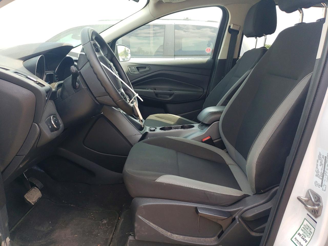 2014 Ford Escape S White vin: 1FMCU0F74EUD40382