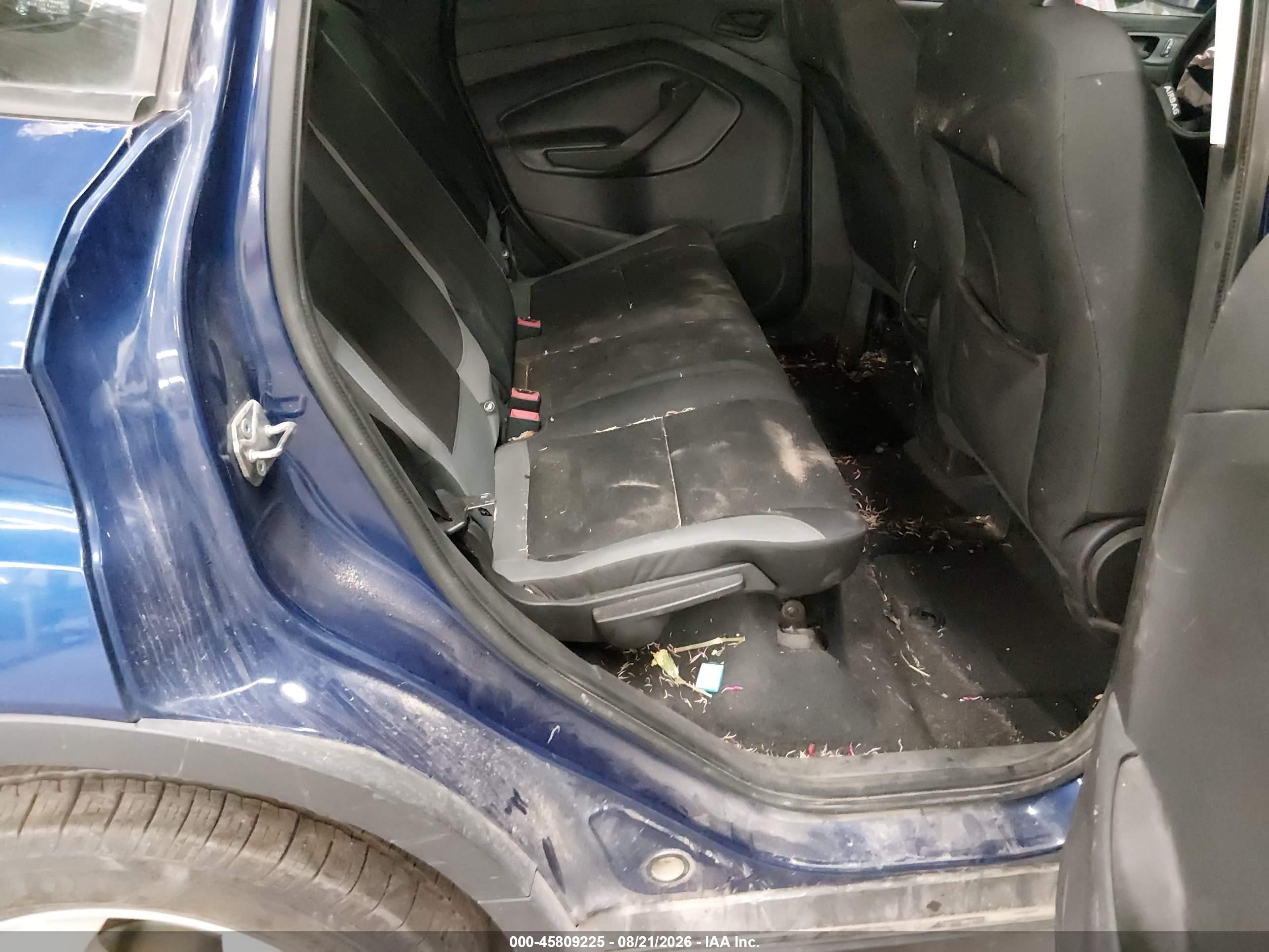 2014 Ford Escape S Blue vin: 1FMCU0F74EUE12861