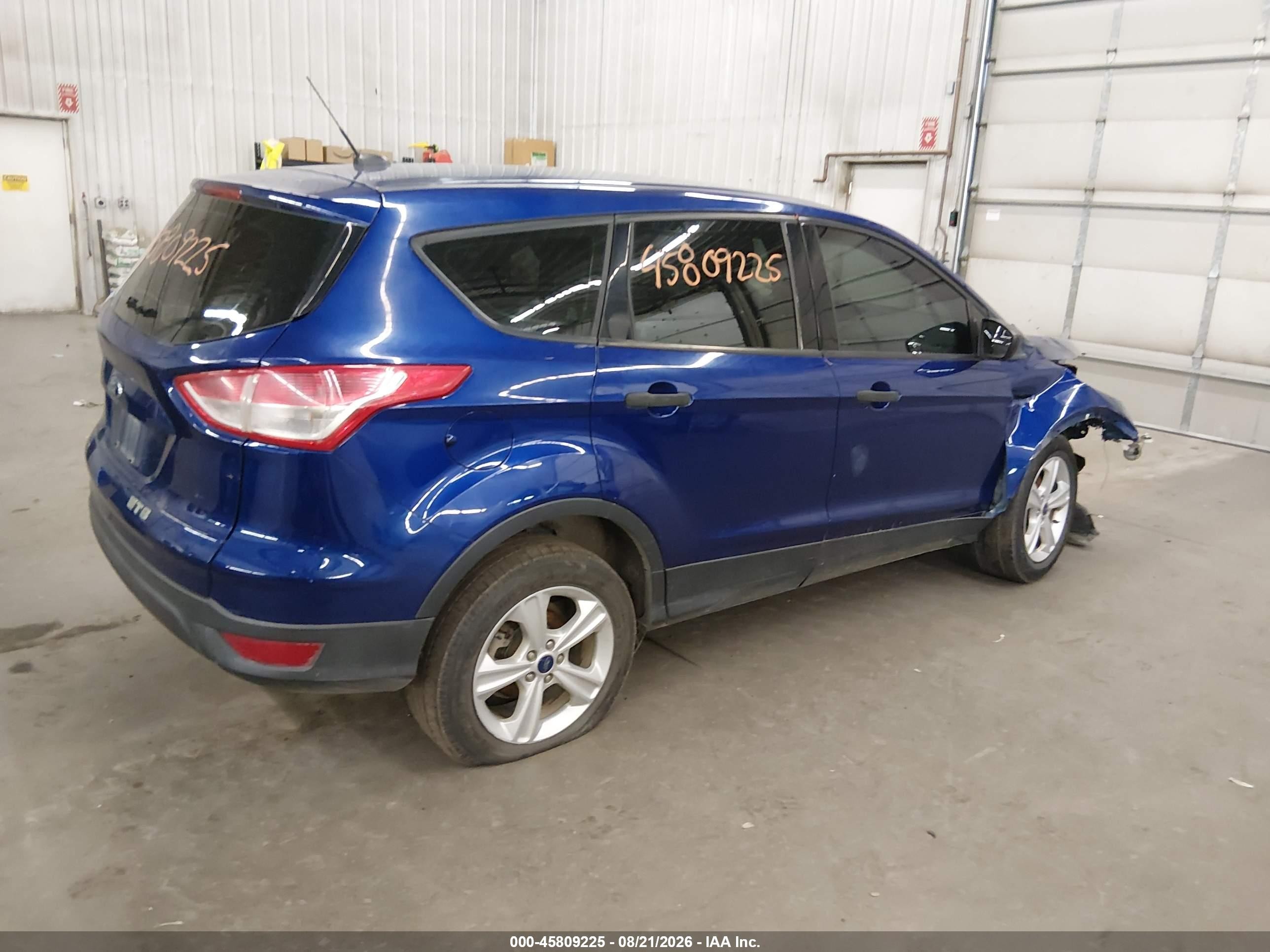 2014 Ford Escape S Blue vin: 1FMCU0F74EUE12861