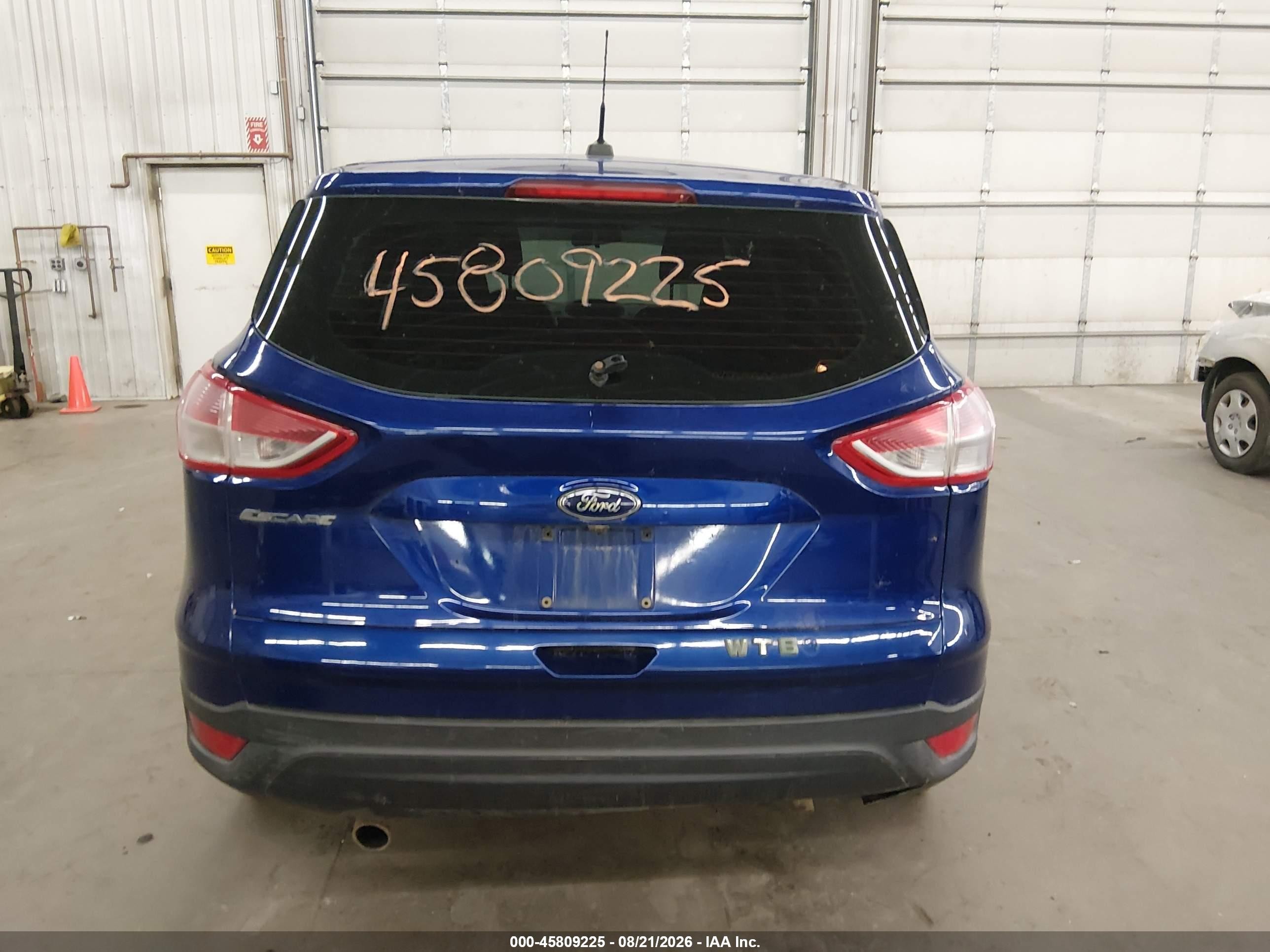 2014 Ford Escape S Blue vin: 1FMCU0F74EUE12861