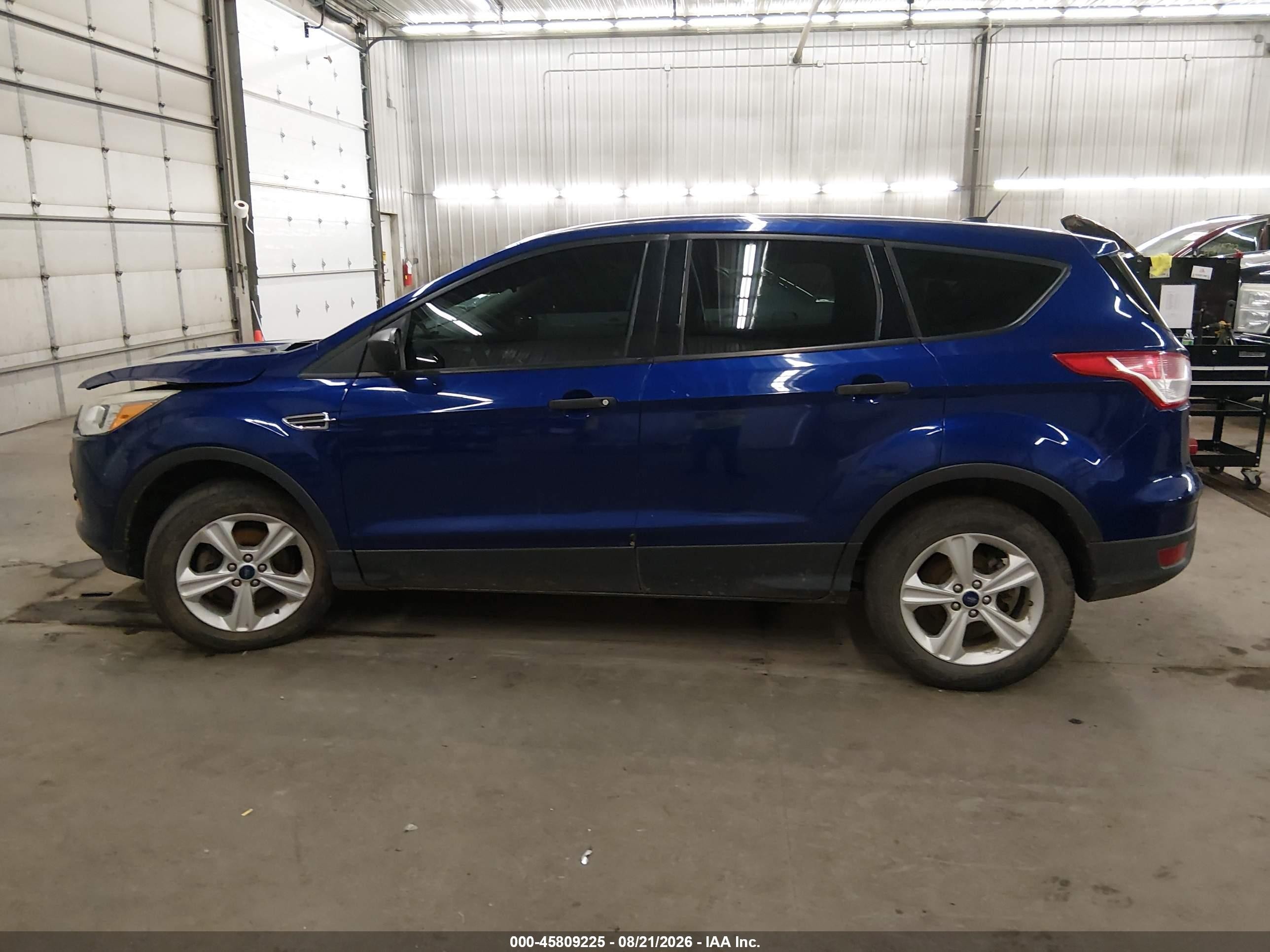 2014 Ford Escape S Blue vin: 1FMCU0F74EUE12861