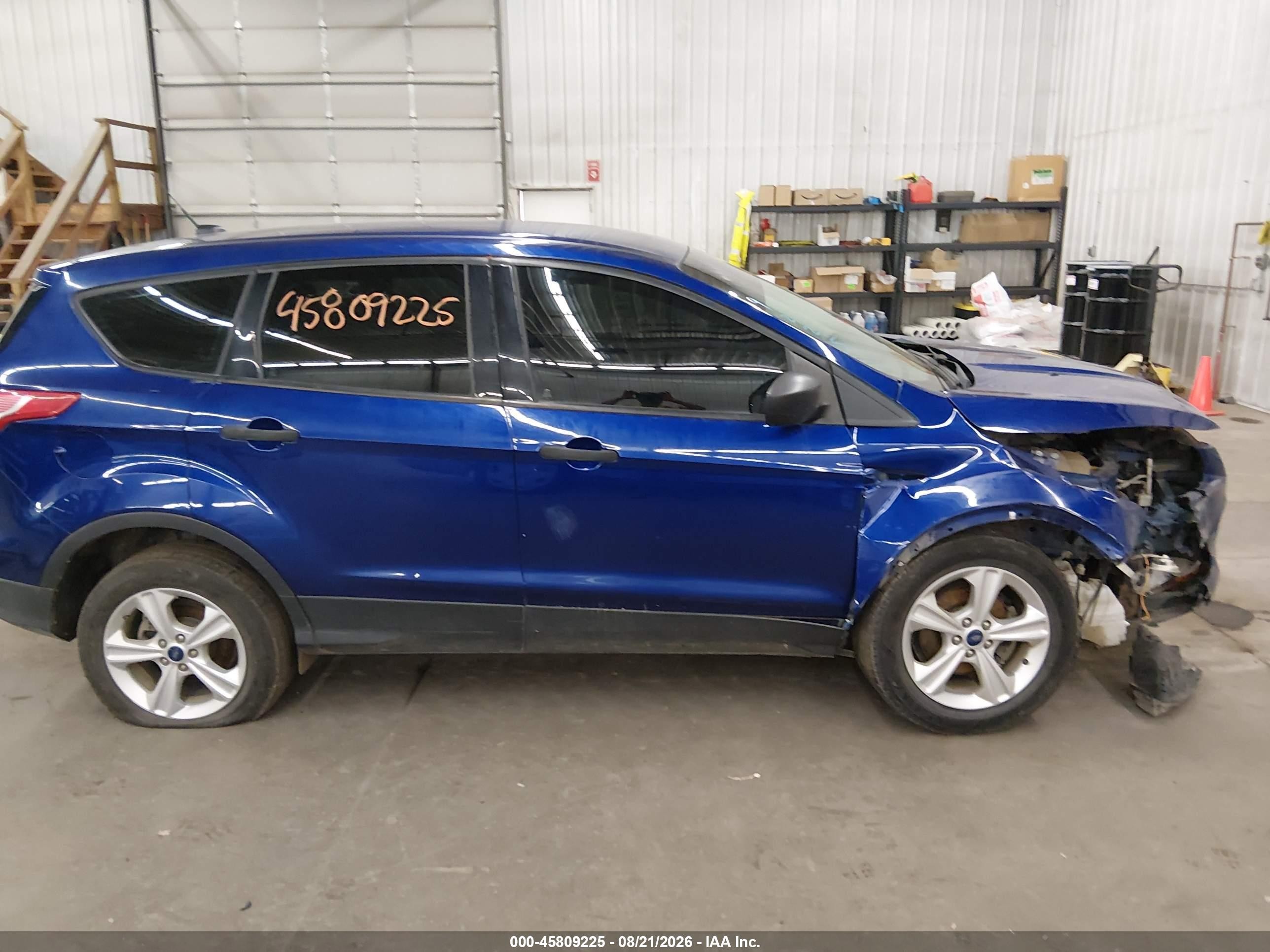 2014 Ford Escape S Blue vin: 1FMCU0F74EUE12861