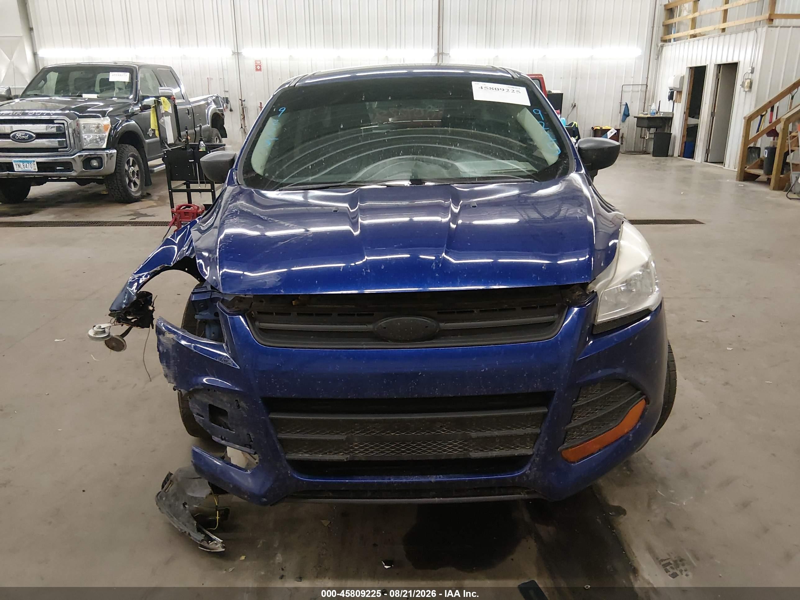 2014 Ford Escape S Blue vin: 1FMCU0F74EUE12861