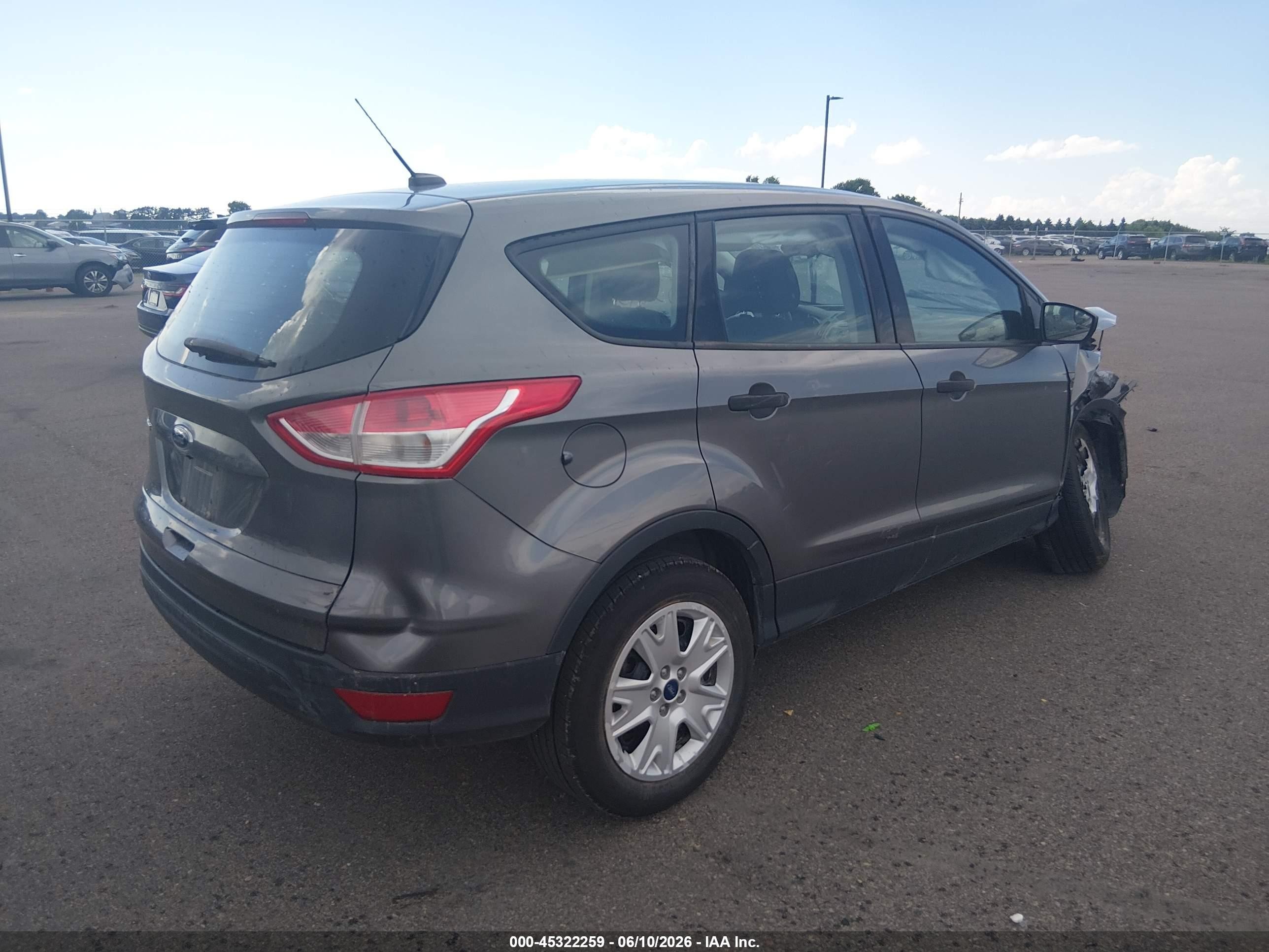 2014 Ford Escape S Gray vin: 1FMCU0F74EUE13329