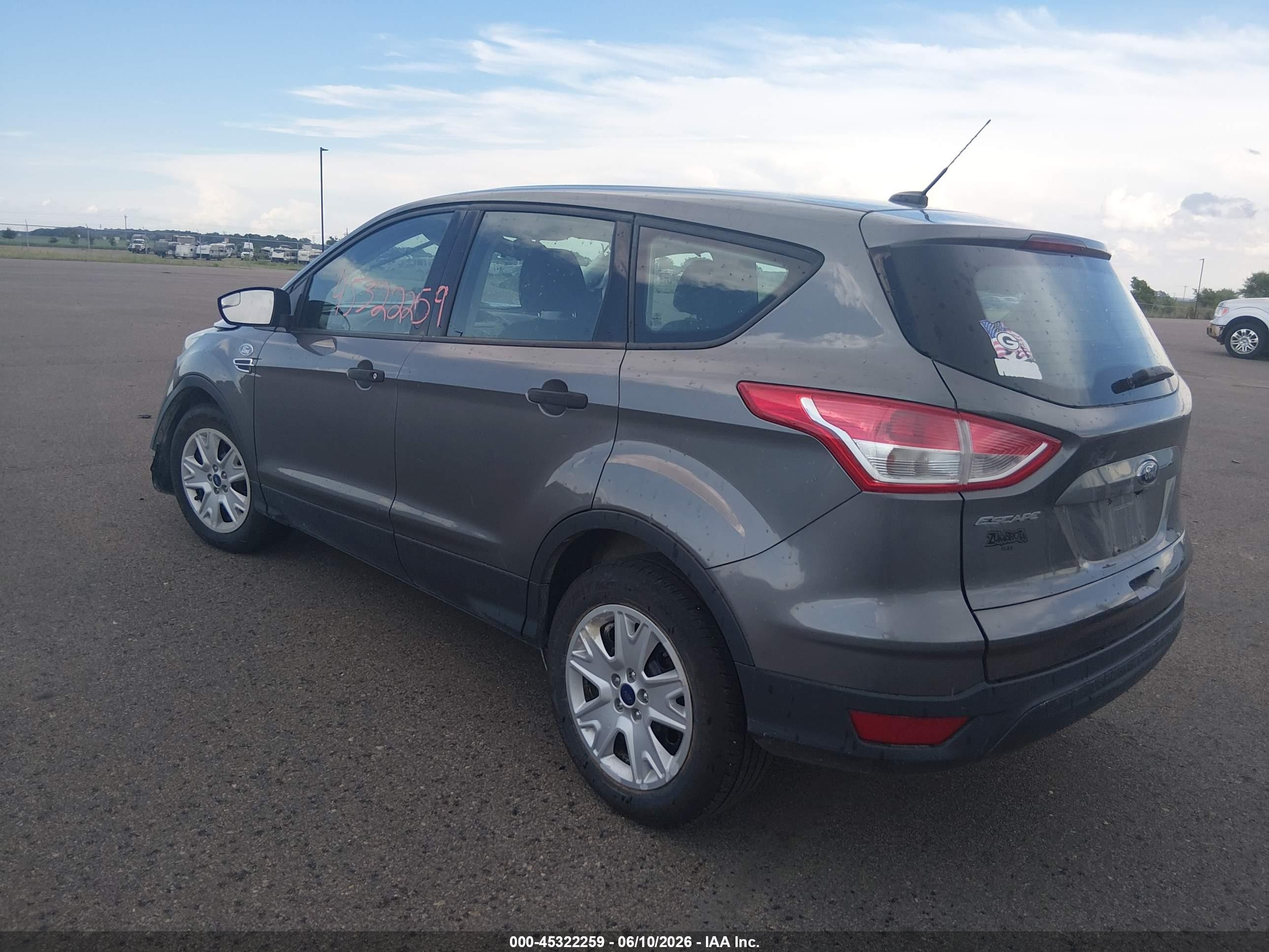 2014 Ford Escape S Gray vin: 1FMCU0F74EUE13329