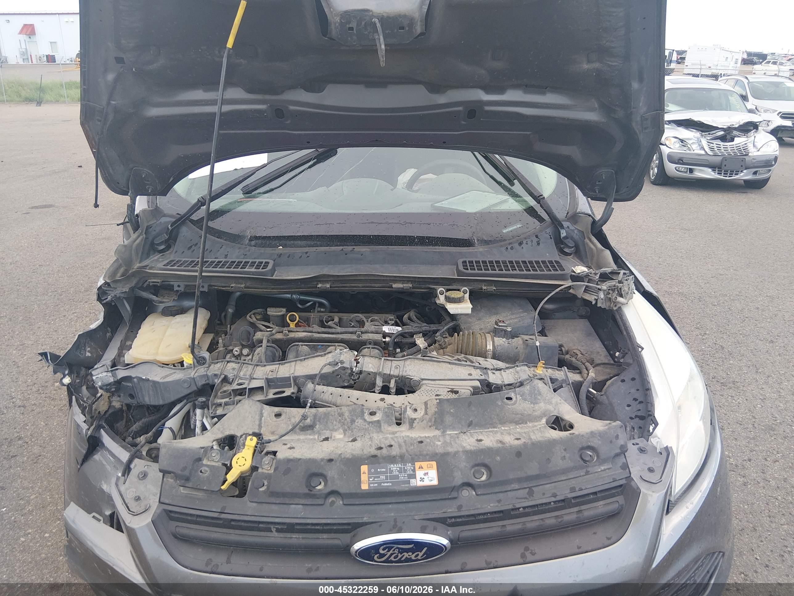 2014 Ford Escape S Gray vin: 1FMCU0F74EUE13329