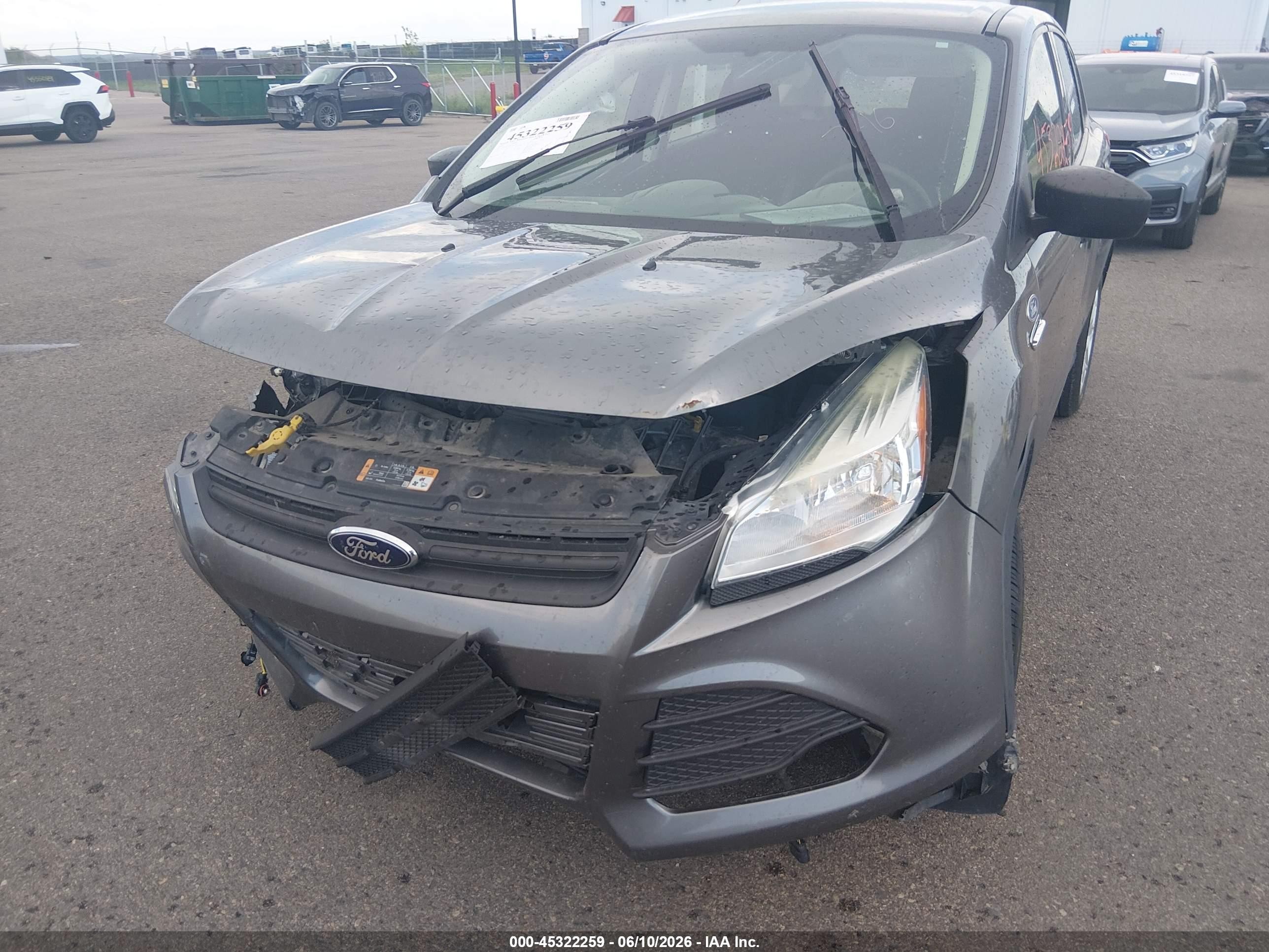 2014 Ford Escape S Gray vin: 1FMCU0F74EUE13329