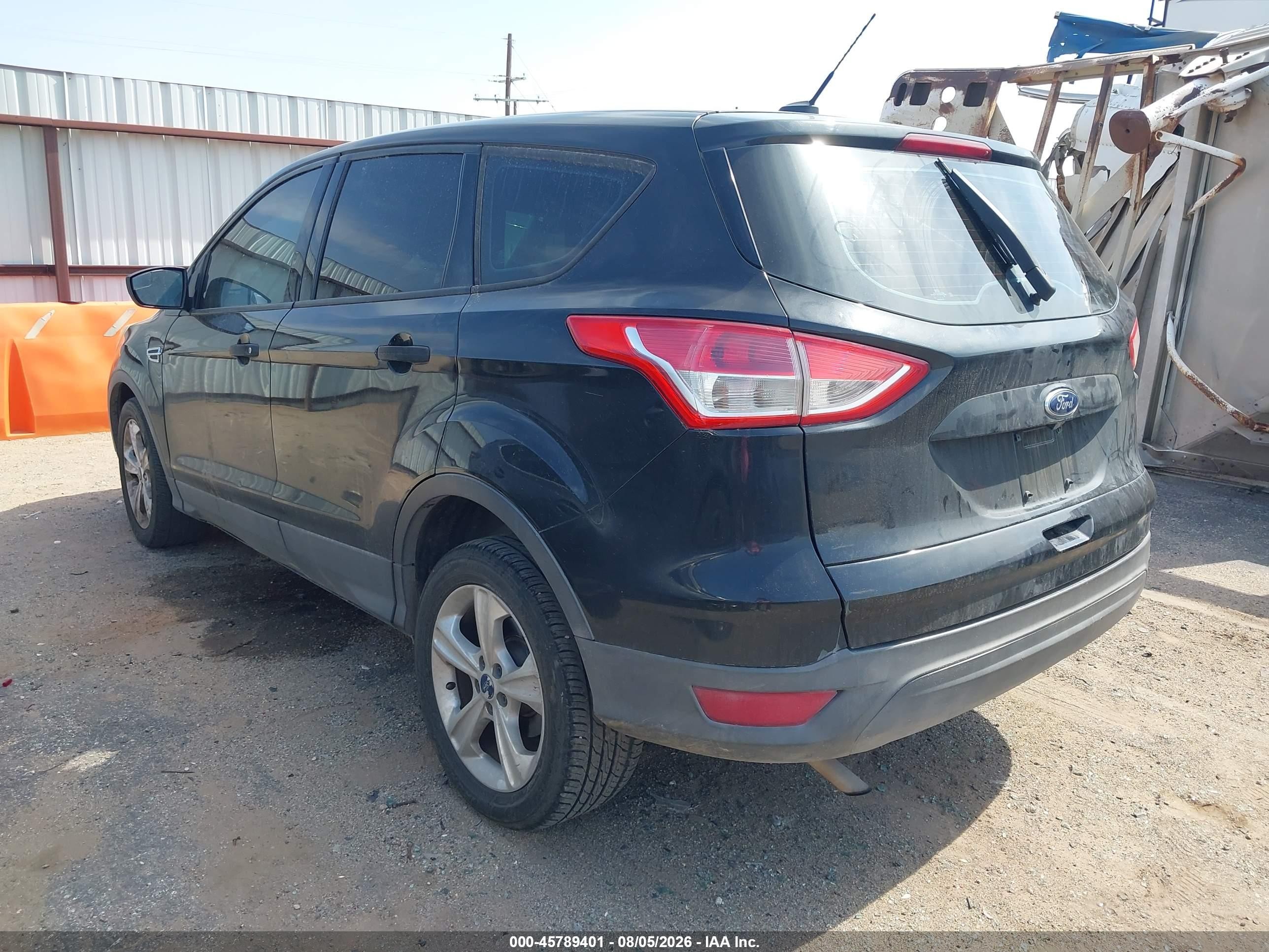 2014 Ford Escape S Черный vin: 1FMCU0F74EUE31605
