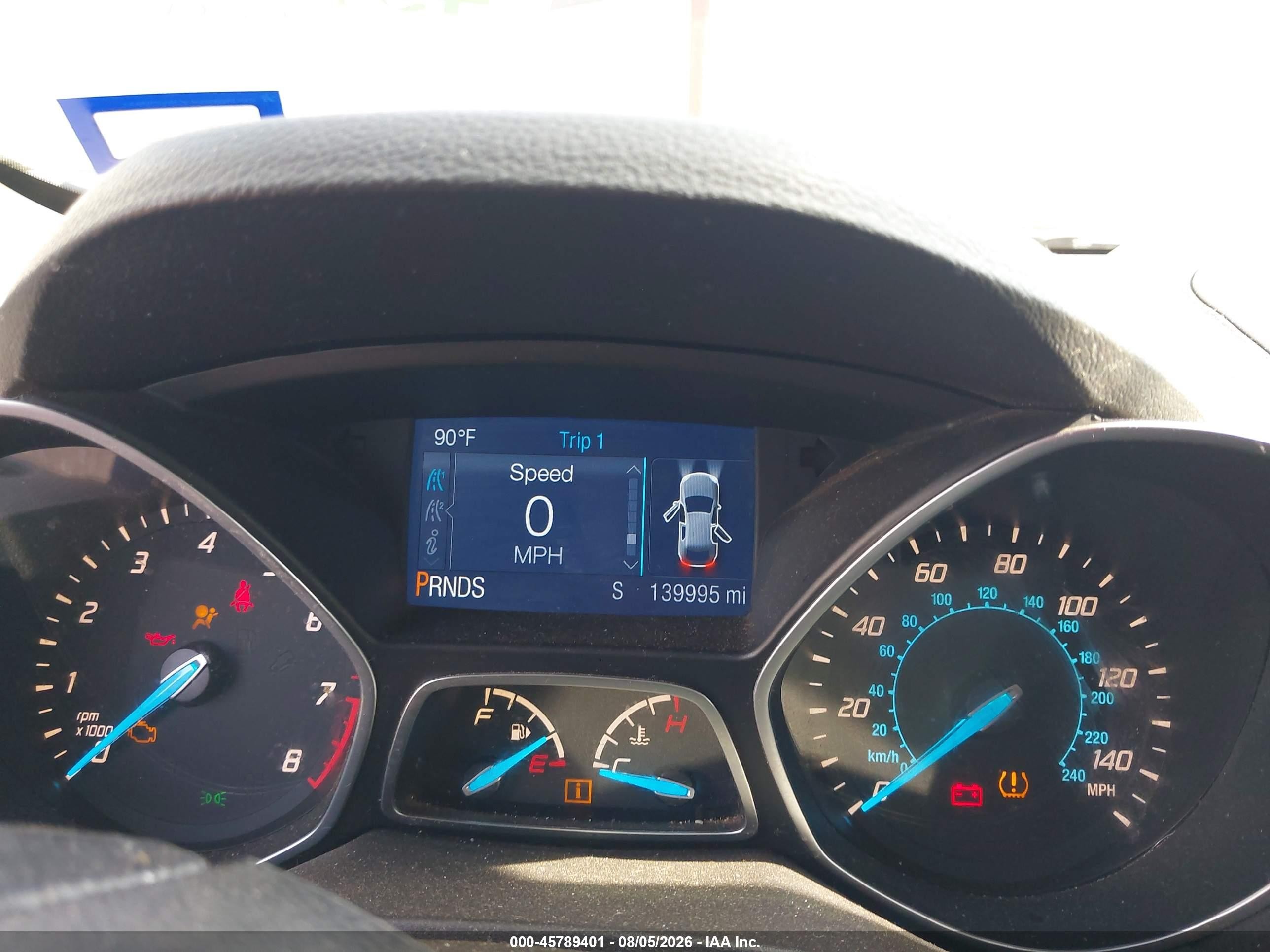 2014 Ford Escape S Черный vin: 1FMCU0F74EUE31605