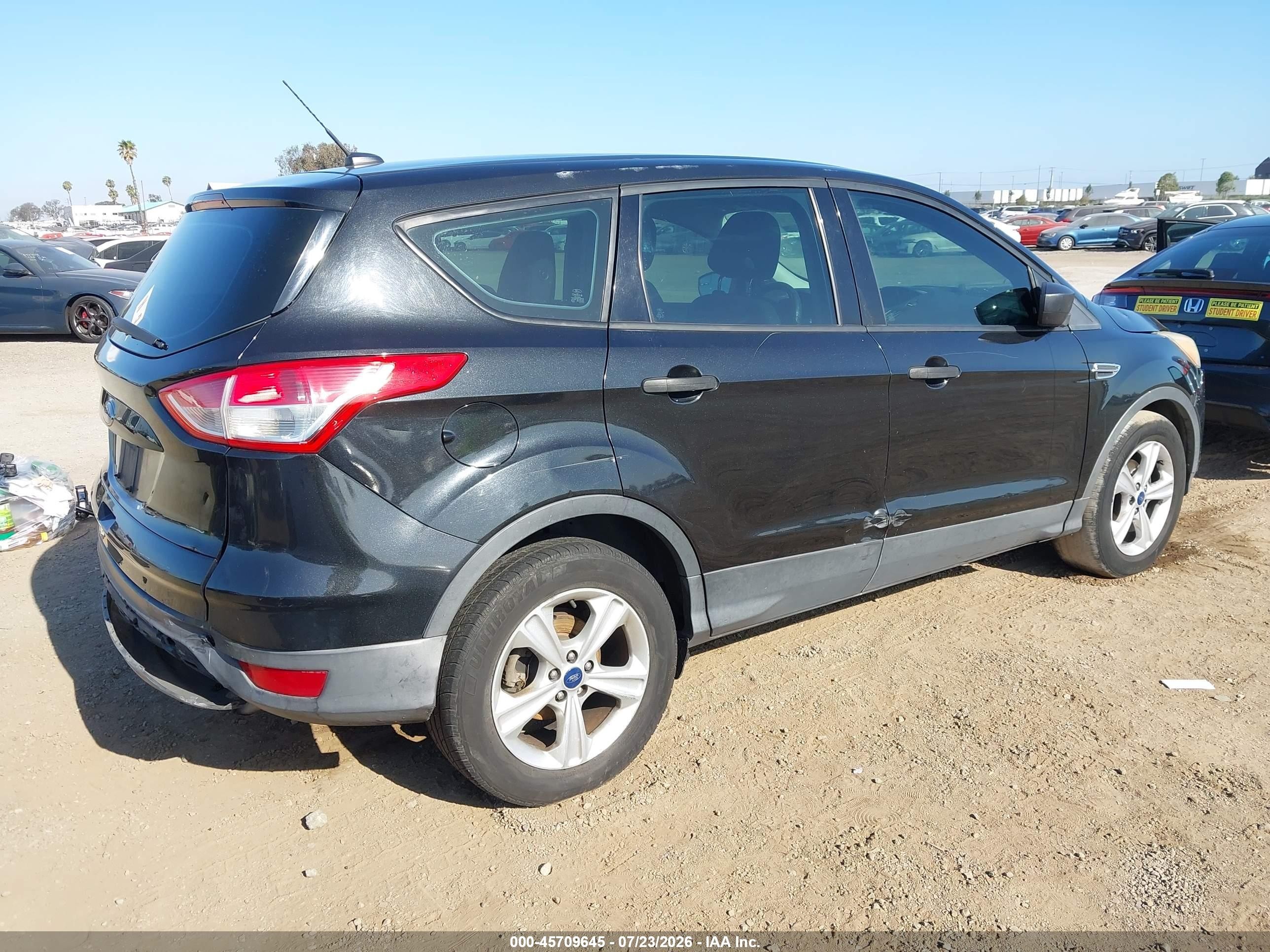 2014 Ford Escape S Black vin: 1FMCU0F74EUE53698