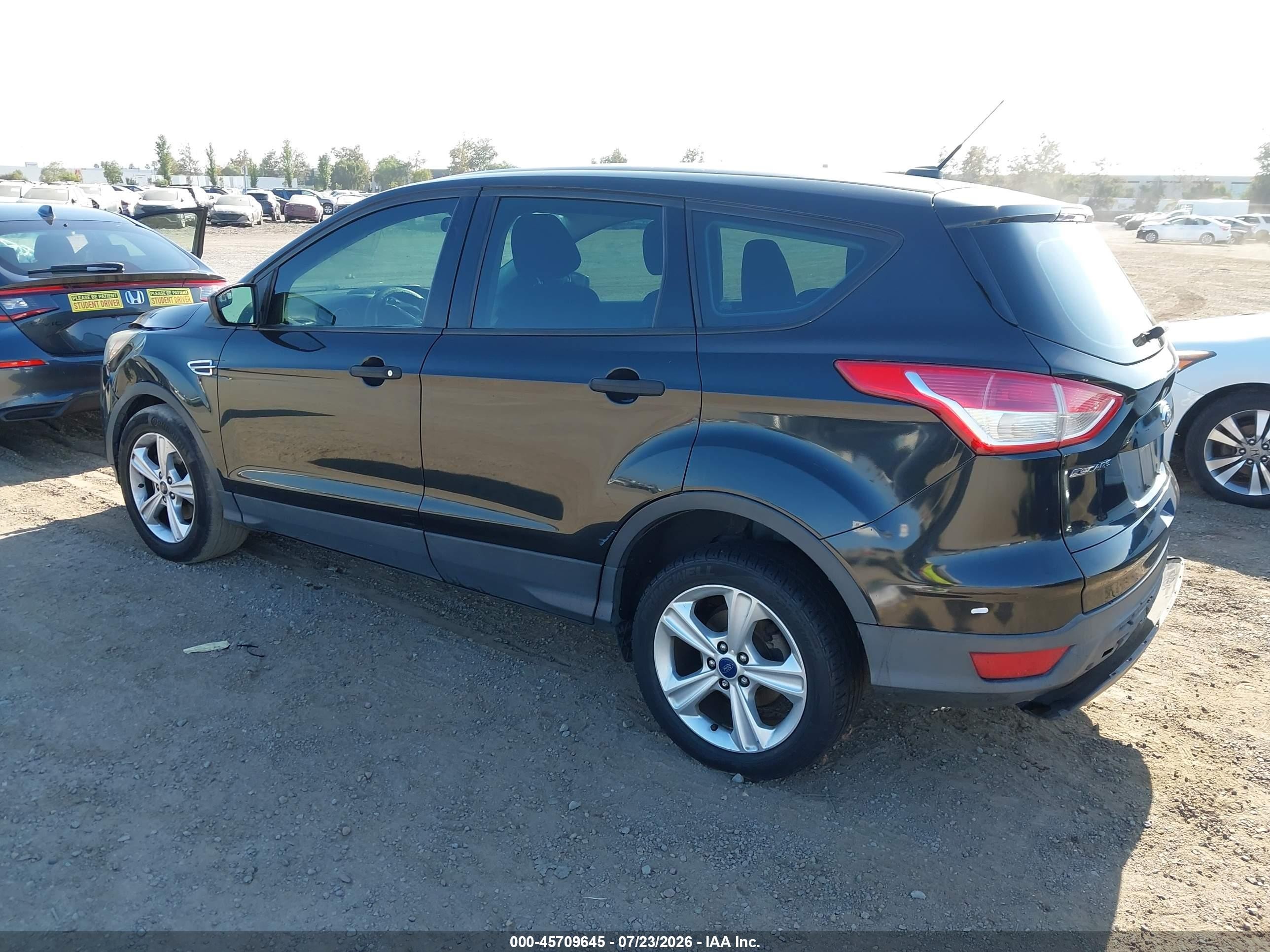 2014 Ford Escape S Black vin: 1FMCU0F74EUE53698