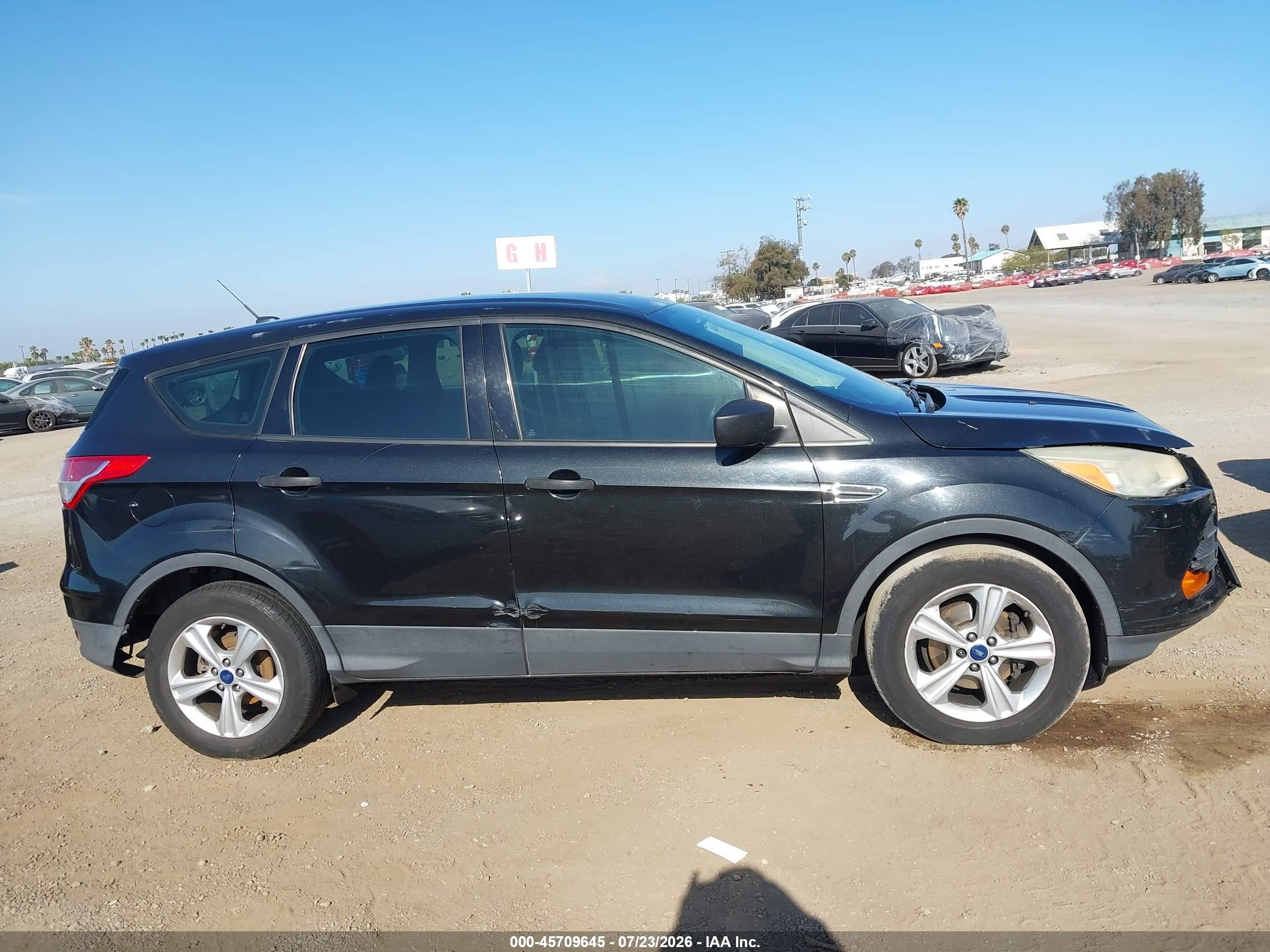 2014 Ford Escape S Black vin: 1FMCU0F74EUE53698