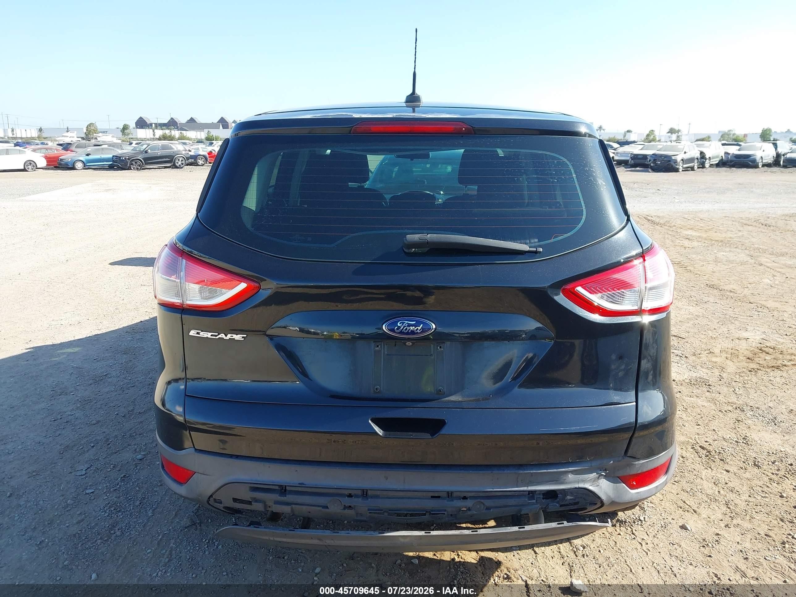 2014 Ford Escape S Black vin: 1FMCU0F74EUE53698