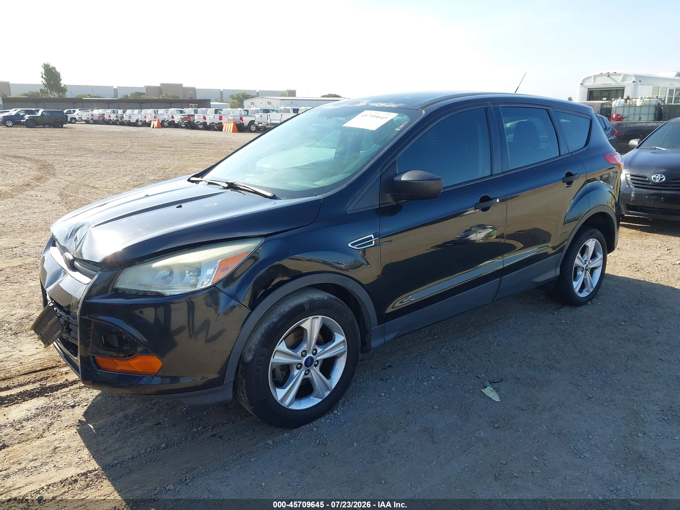 2014 Ford Escape S Black vin: 1FMCU0F74EUE53698