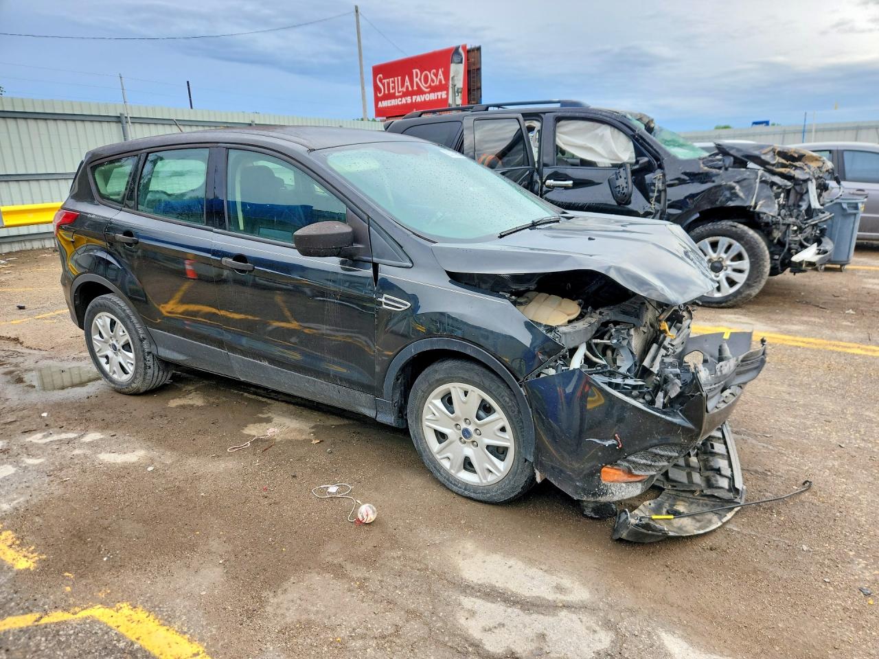 2015 Ford Escape S Black vin: 1FMCU0F74FUA14714
