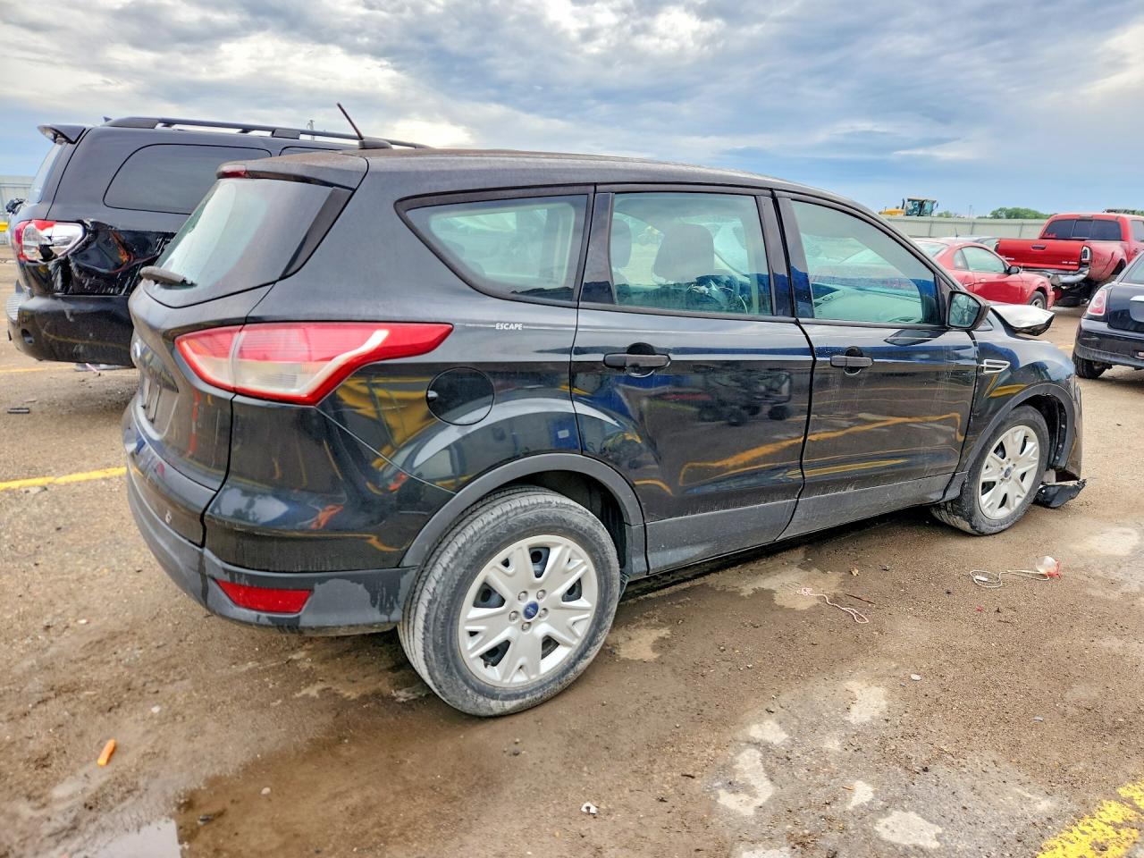 2015 Ford Escape S Black vin: 1FMCU0F74FUA14714