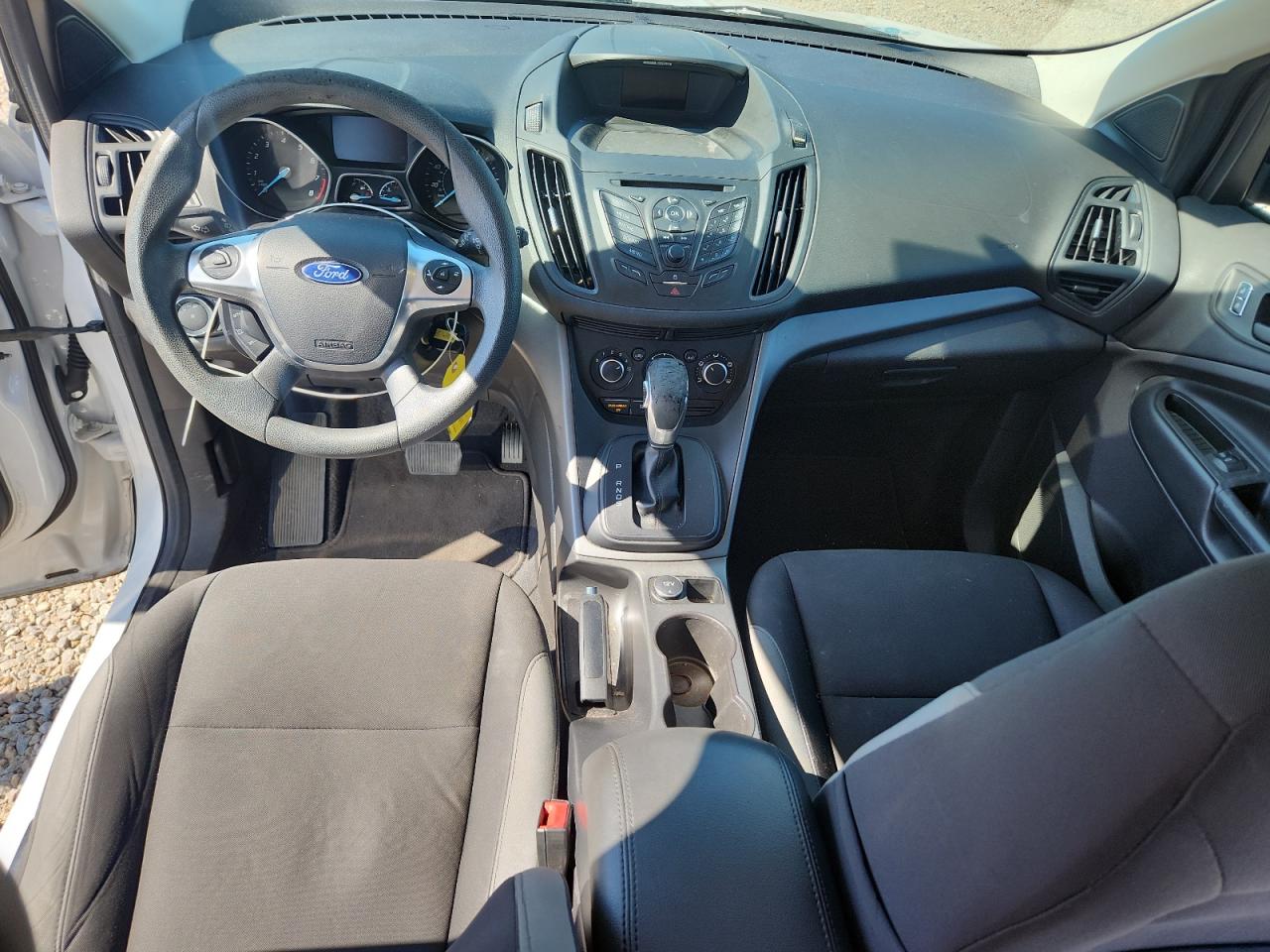 2015 Ford Escape S White vin: 1FMCU0F74FUA54047