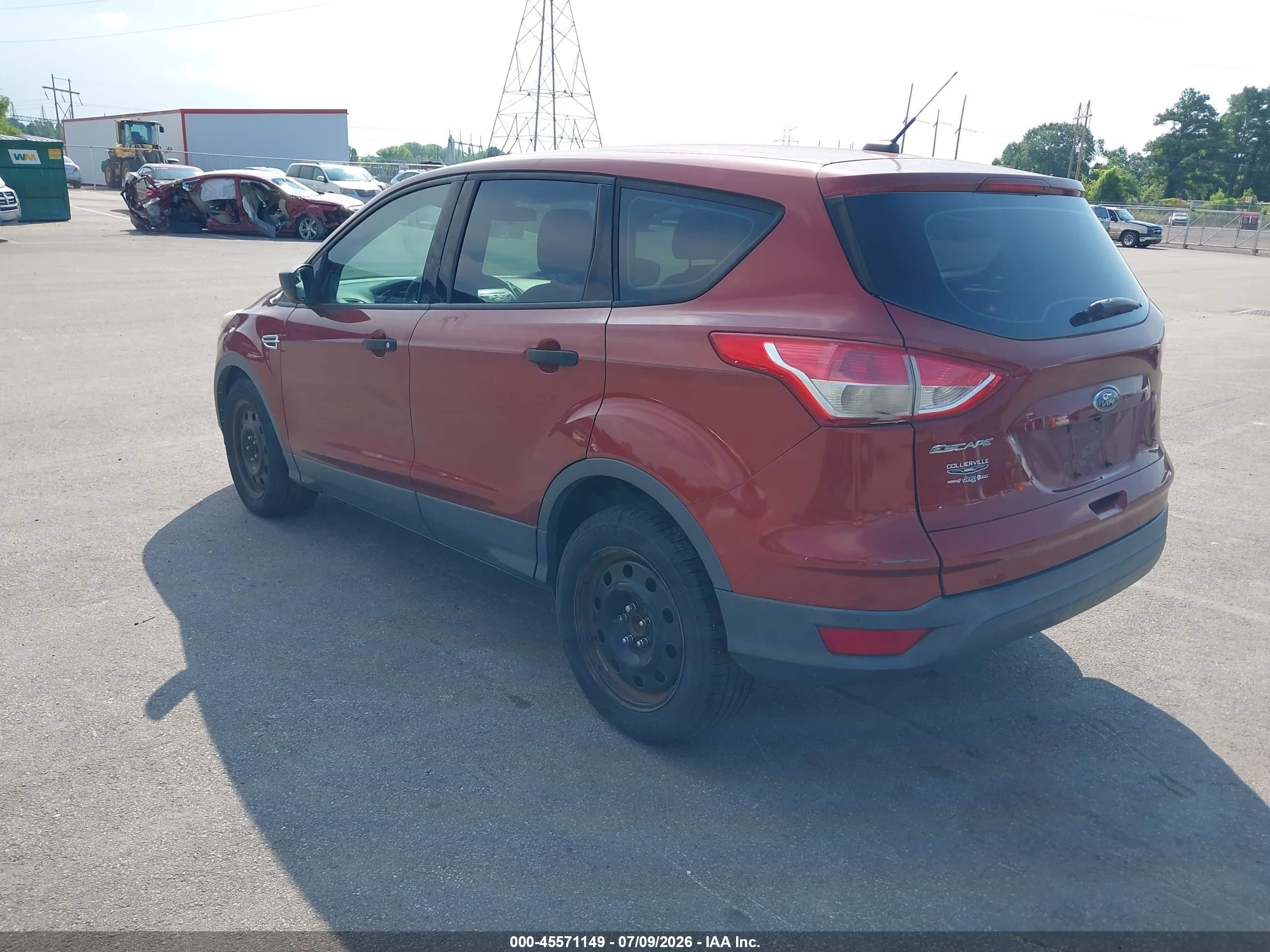 2015 Ford Escape S Бордовый vin: 1FMCU0F74FUB56092