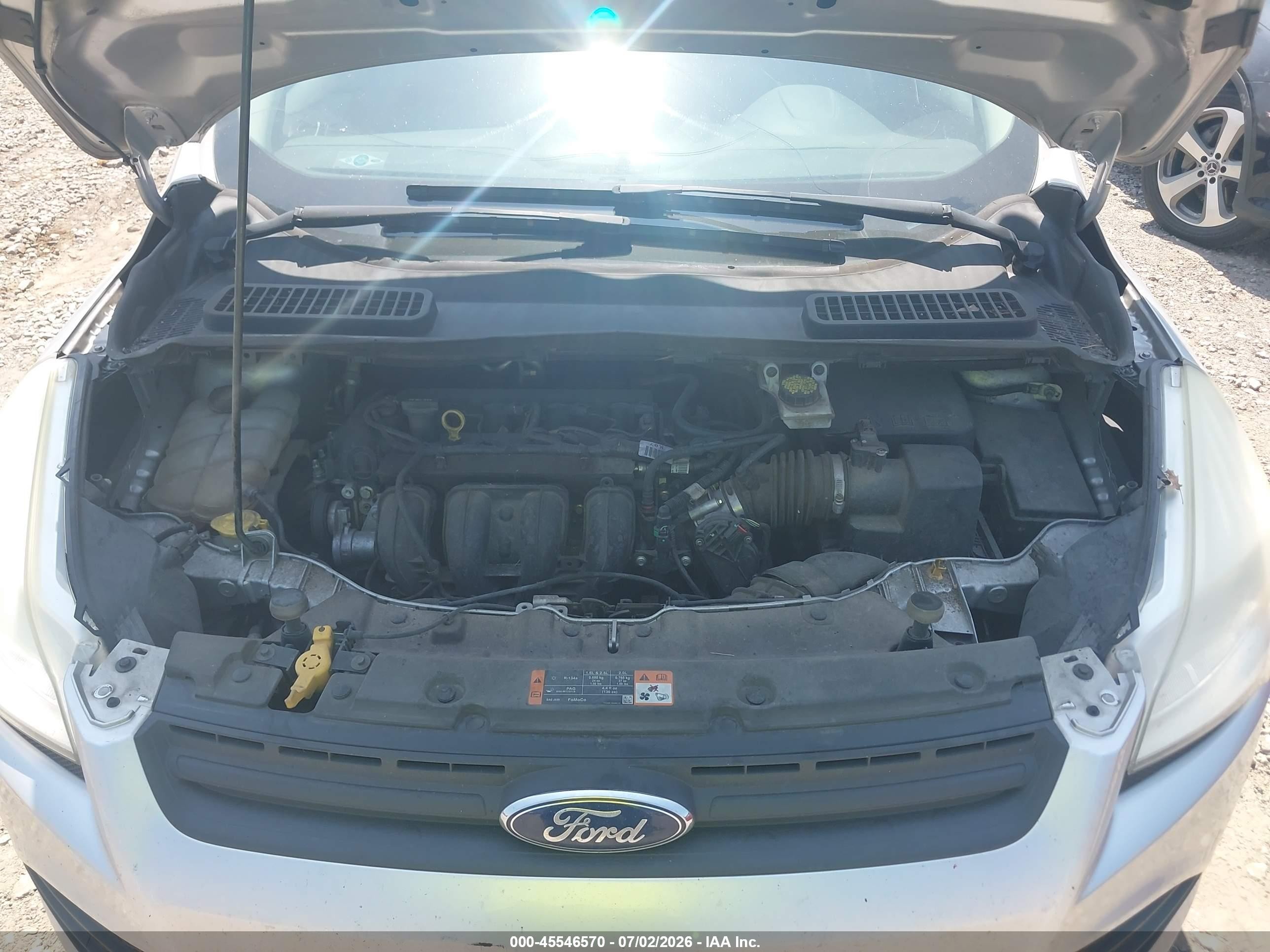 2015 Ford Escape S Silver vin: 1FMCU0F74FUC19837