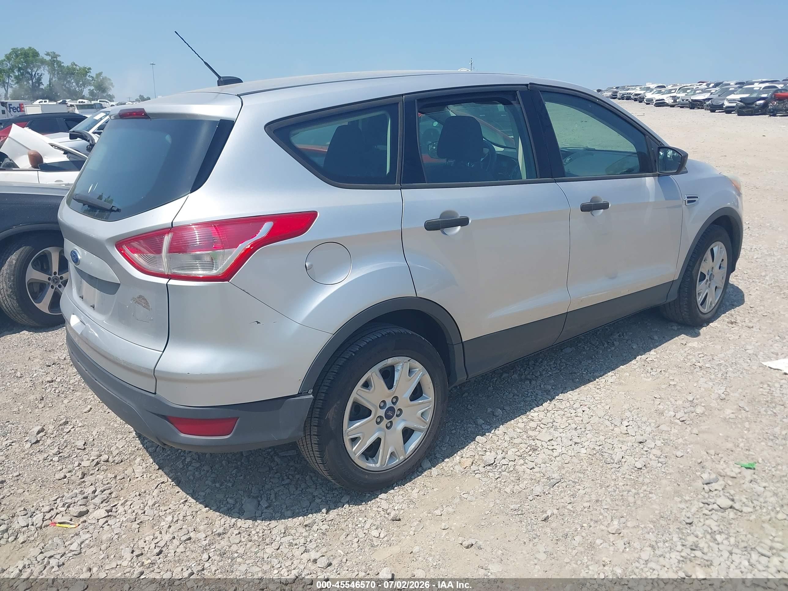2015 Ford Escape S Silver vin: 1FMCU0F74FUC19837