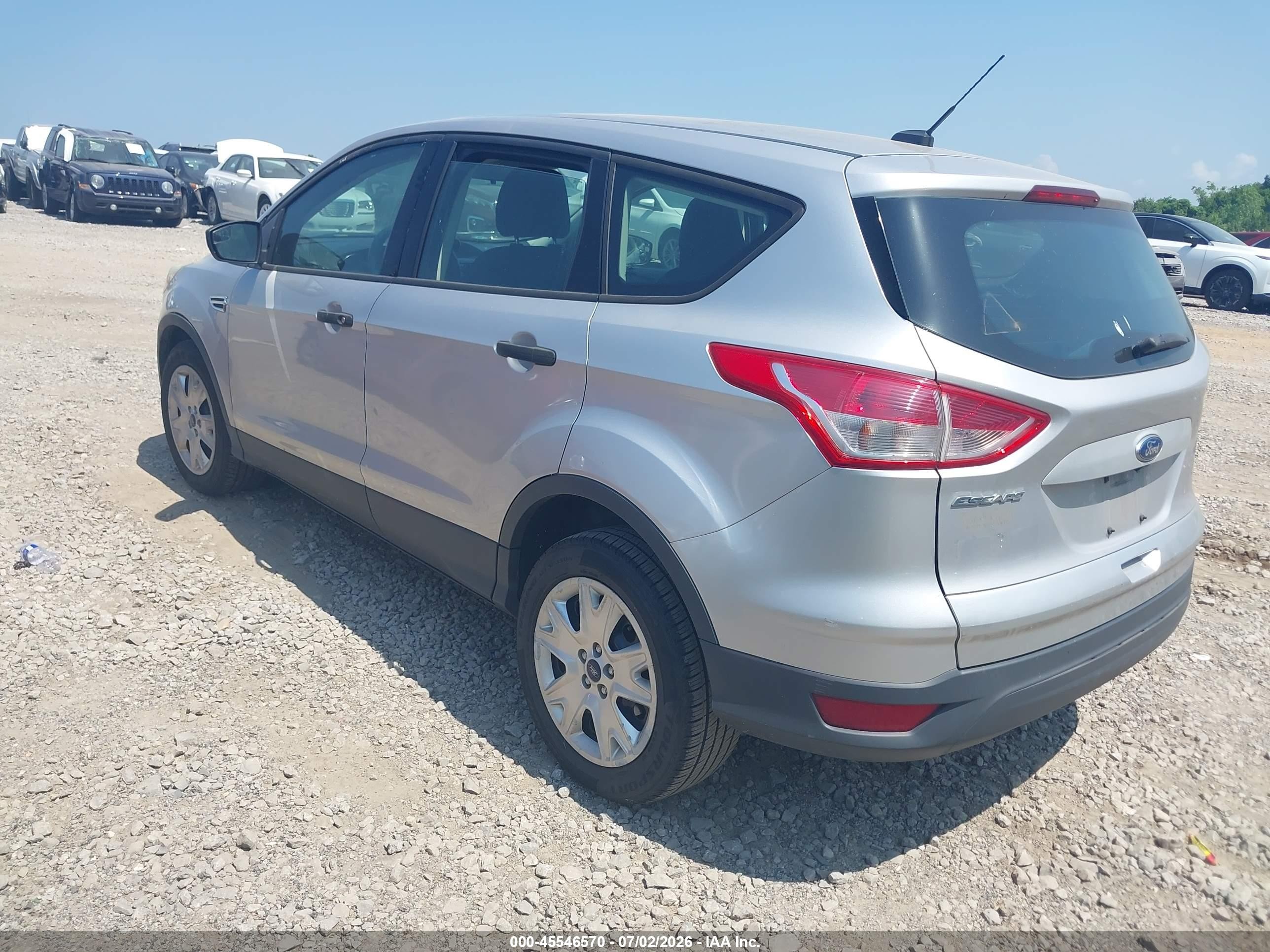 2015 Ford Escape S Silver vin: 1FMCU0F74FUC19837