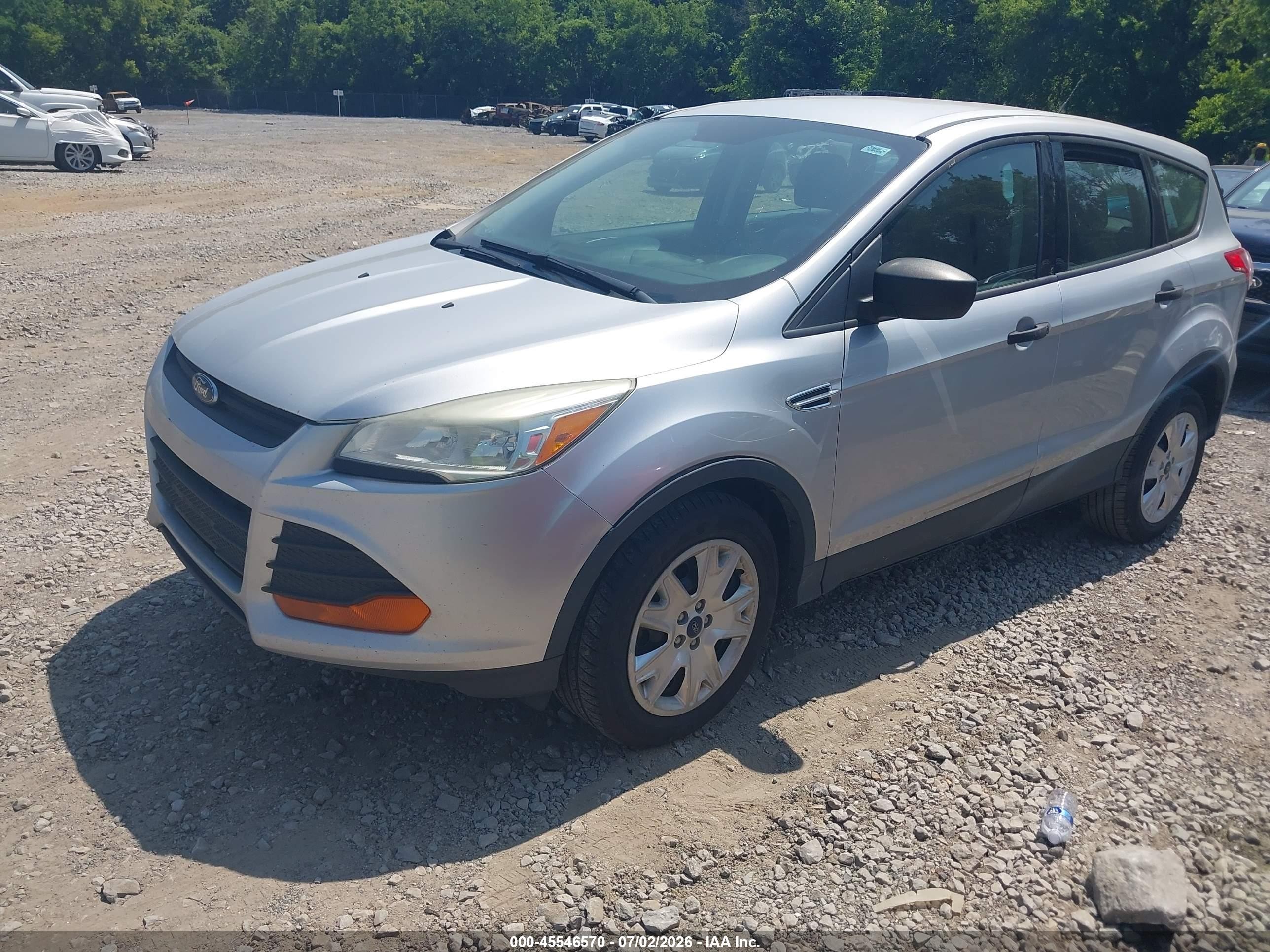 2015 Ford Escape S Silver vin: 1FMCU0F74FUC19837