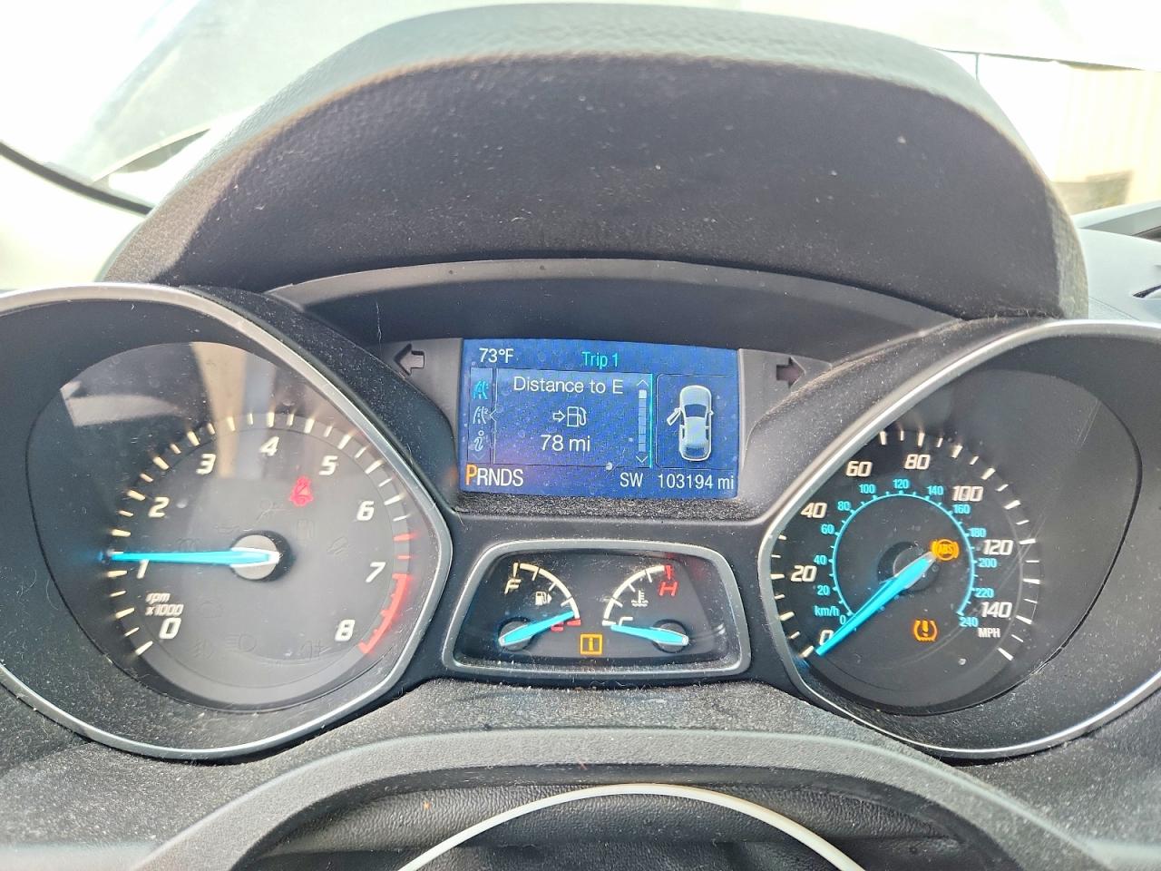 2015 Ford Escape S Серый vin: 1FMCU0F74FUC58881