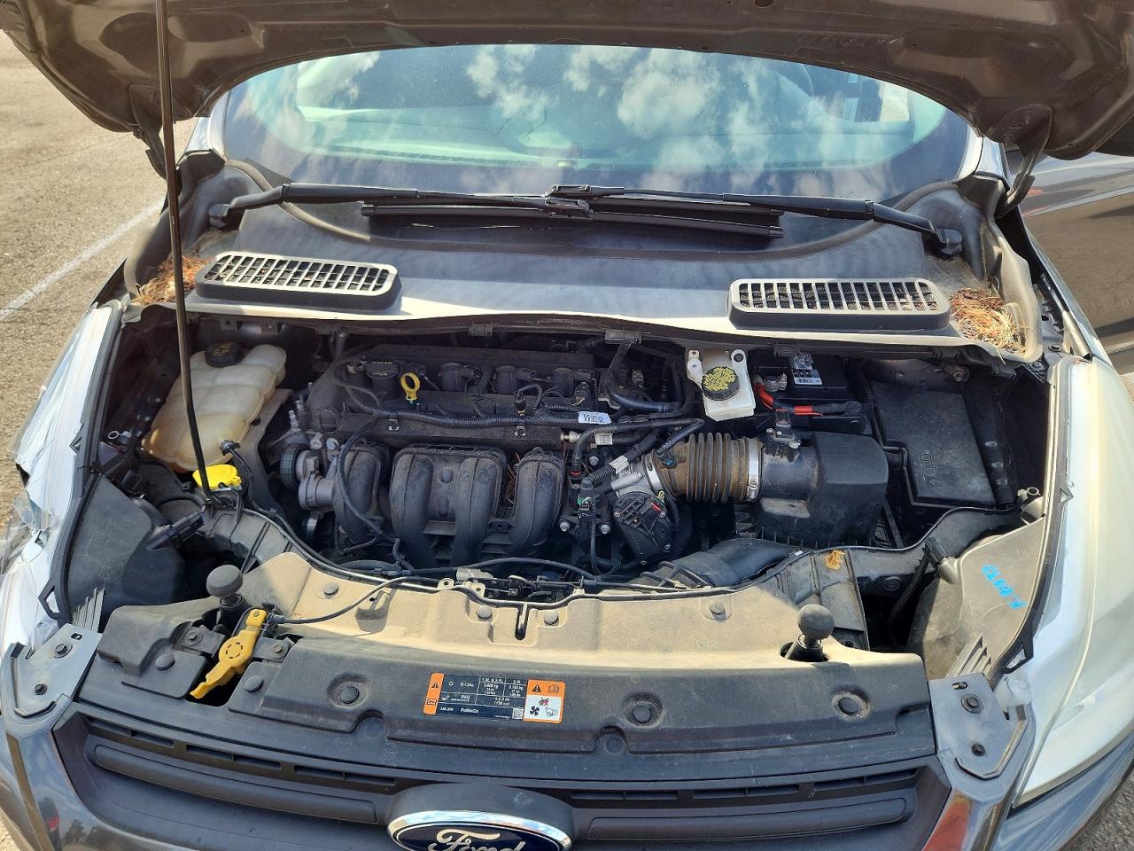 2015 Ford Escape S Серый vin: 1FMCU0F74FUC58881