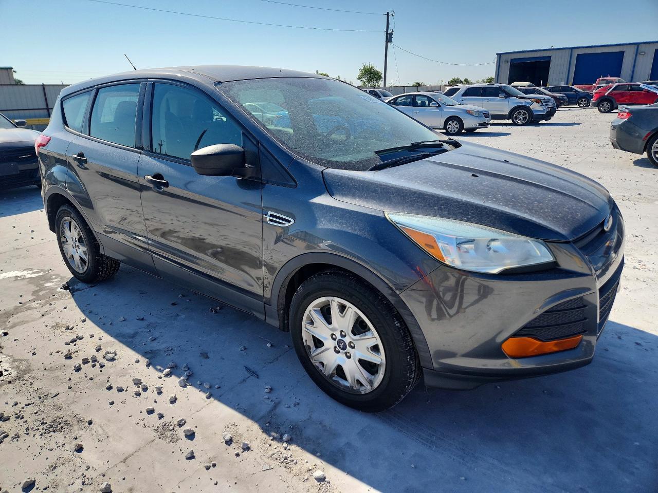 2015 Ford Escape S Gray vin: 1FMCU0F74FUC78287