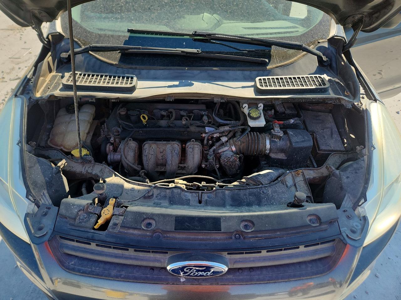 2015 Ford Escape S Gray vin: 1FMCU0F74FUC78287