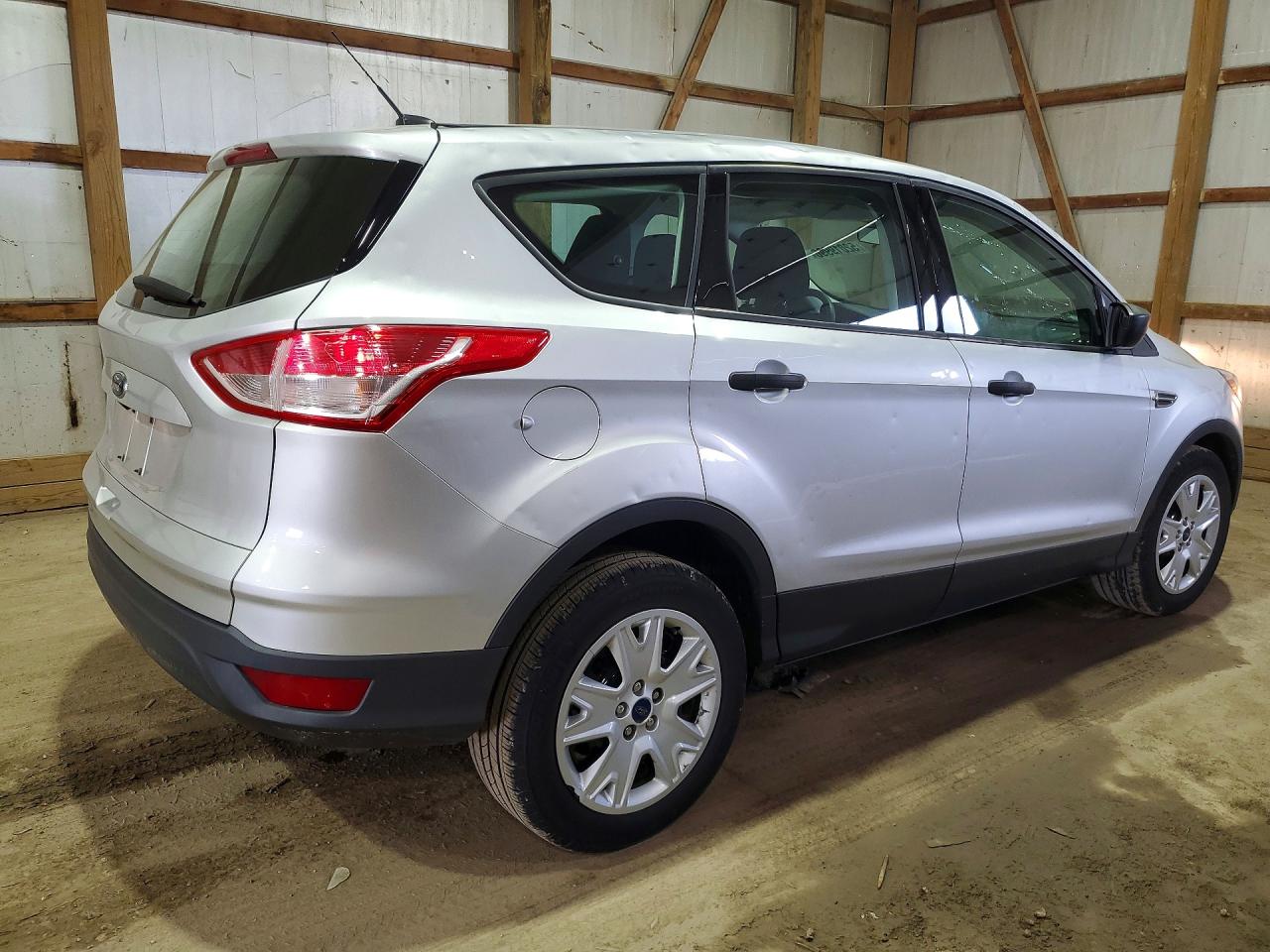 2016 Ford Escape S Silver vin: 1FMCU0F74GUA37010