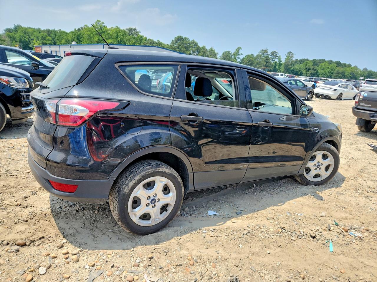 2017 Ford Escape S Black vin: 1FMCU0F74HUD64542