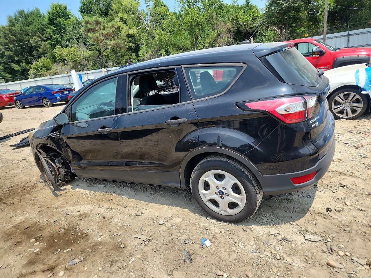 2017 Ford Escape S Black vin: 1FMCU0F74HUD64542