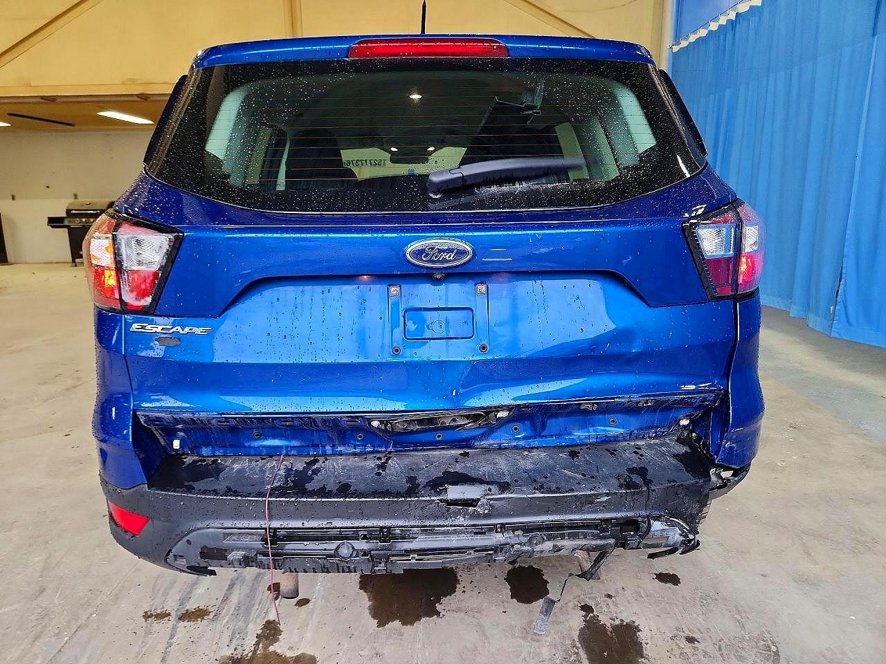 2018 Ford Escape S Blue vin: 1FMCU0F74JUA61251