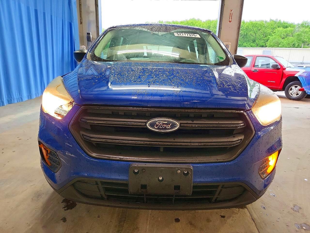 2018 Ford Escape S Blue vin: 1FMCU0F74JUA61251