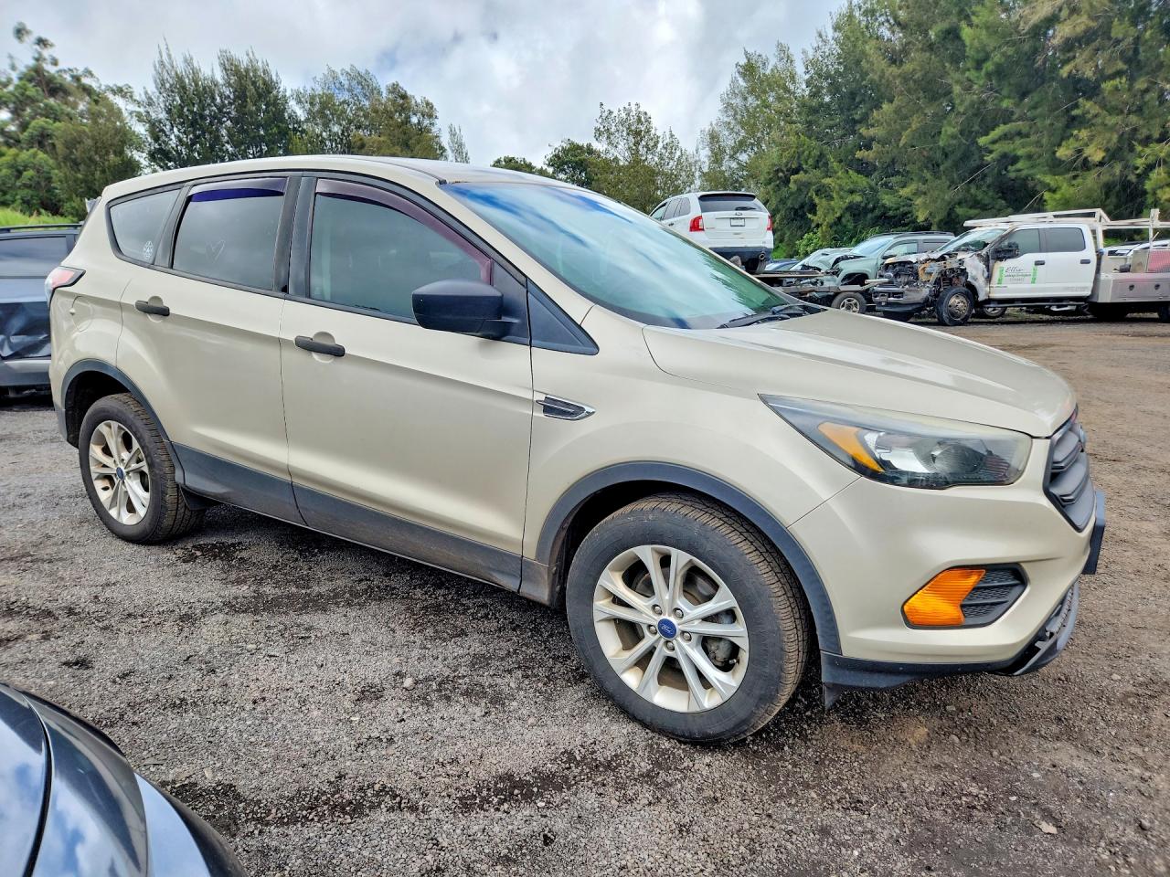 2018 Ford Escape S Gold vin: 1FMCU0F74JUB14644
